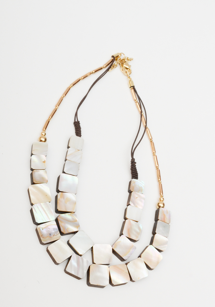 Collection of Fashion Necklaces In Wooden Case