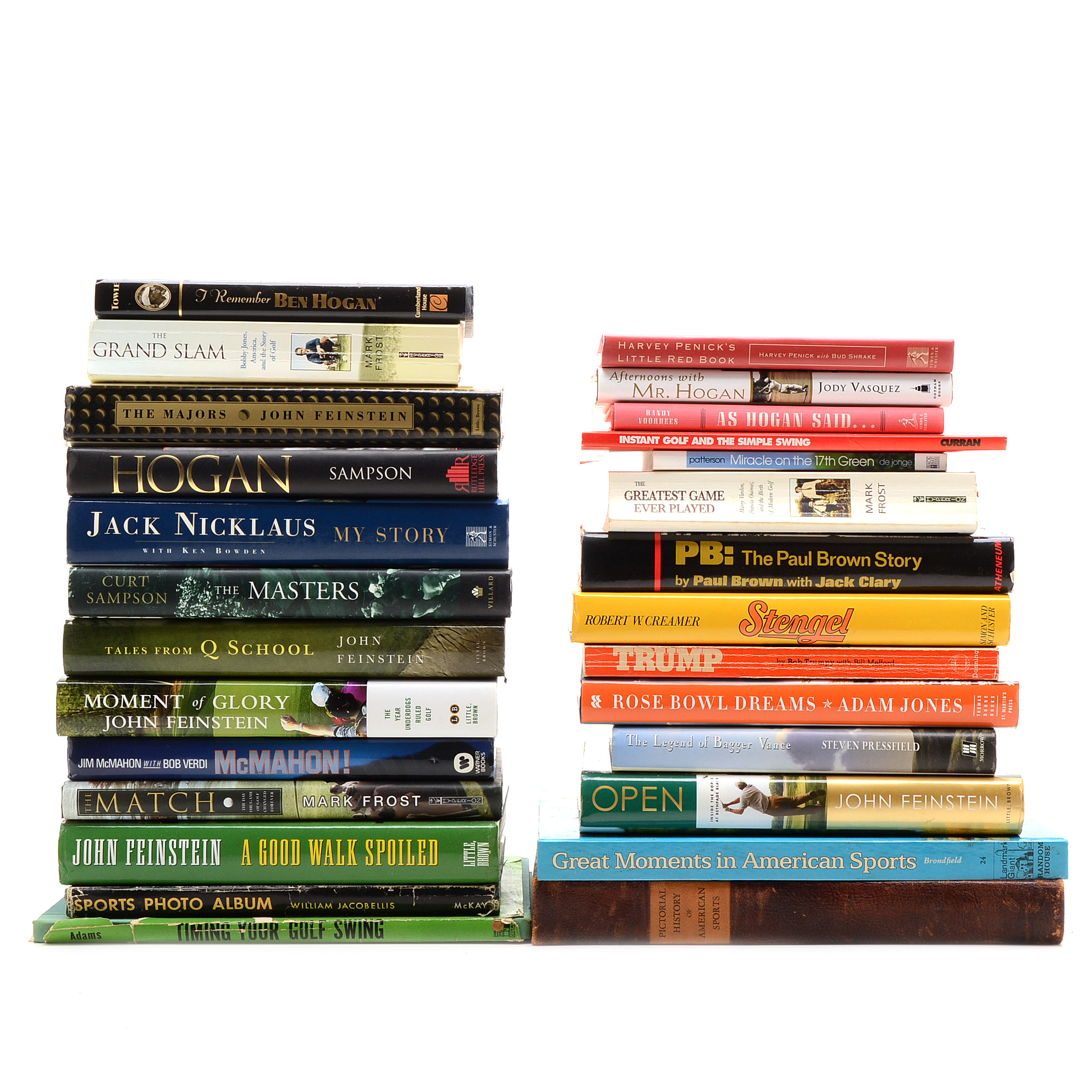 Books on Golf, Football, and Baseball