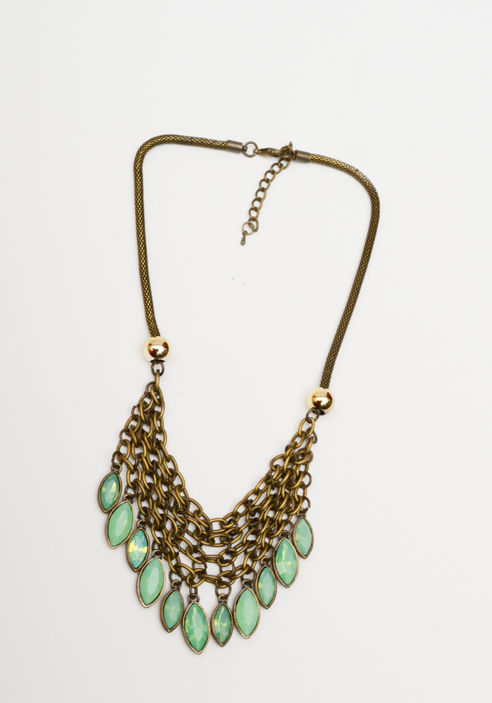 Collection of Fashion Necklaces In Wooden Case