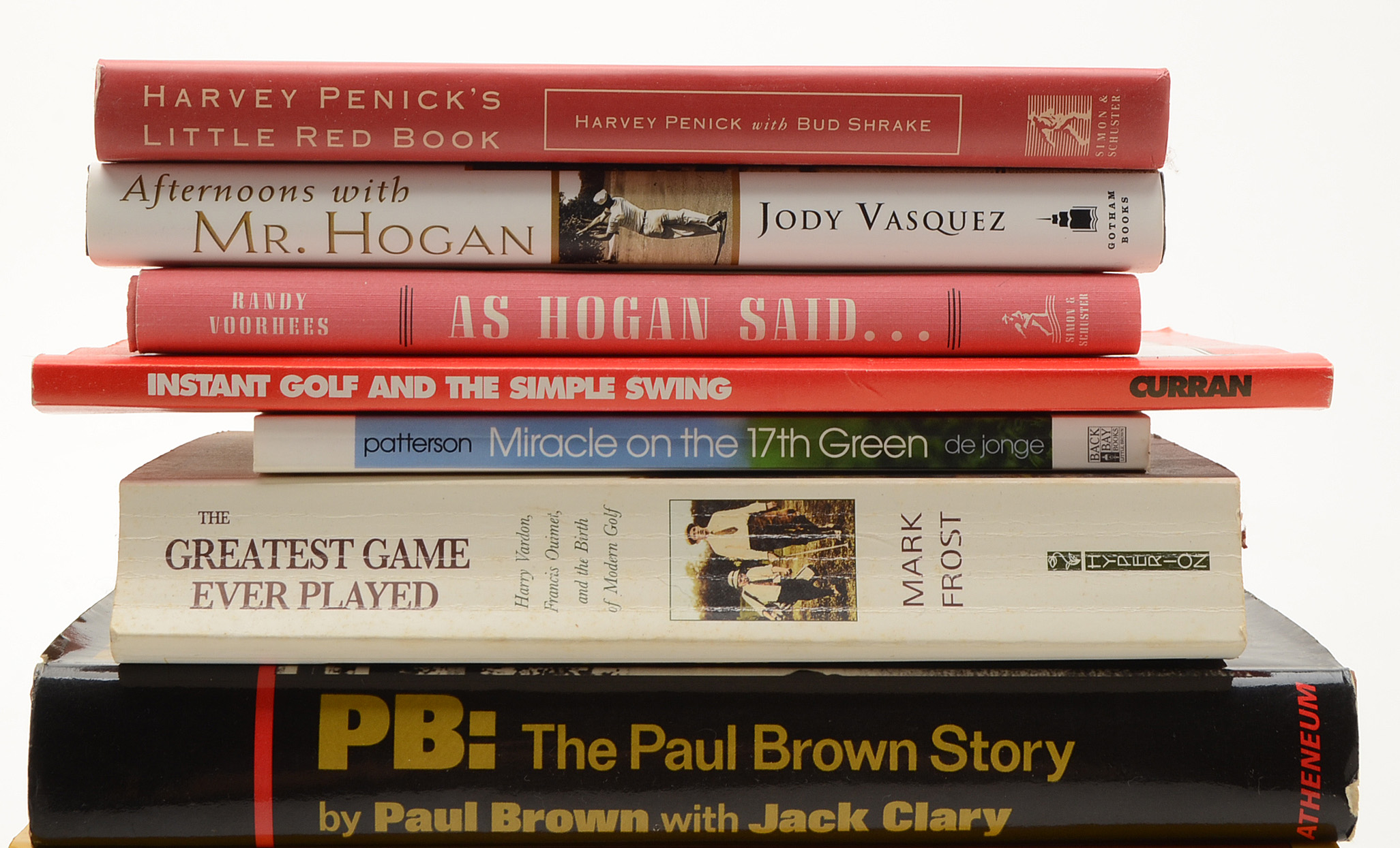 Books on Golf, Football, and Baseball