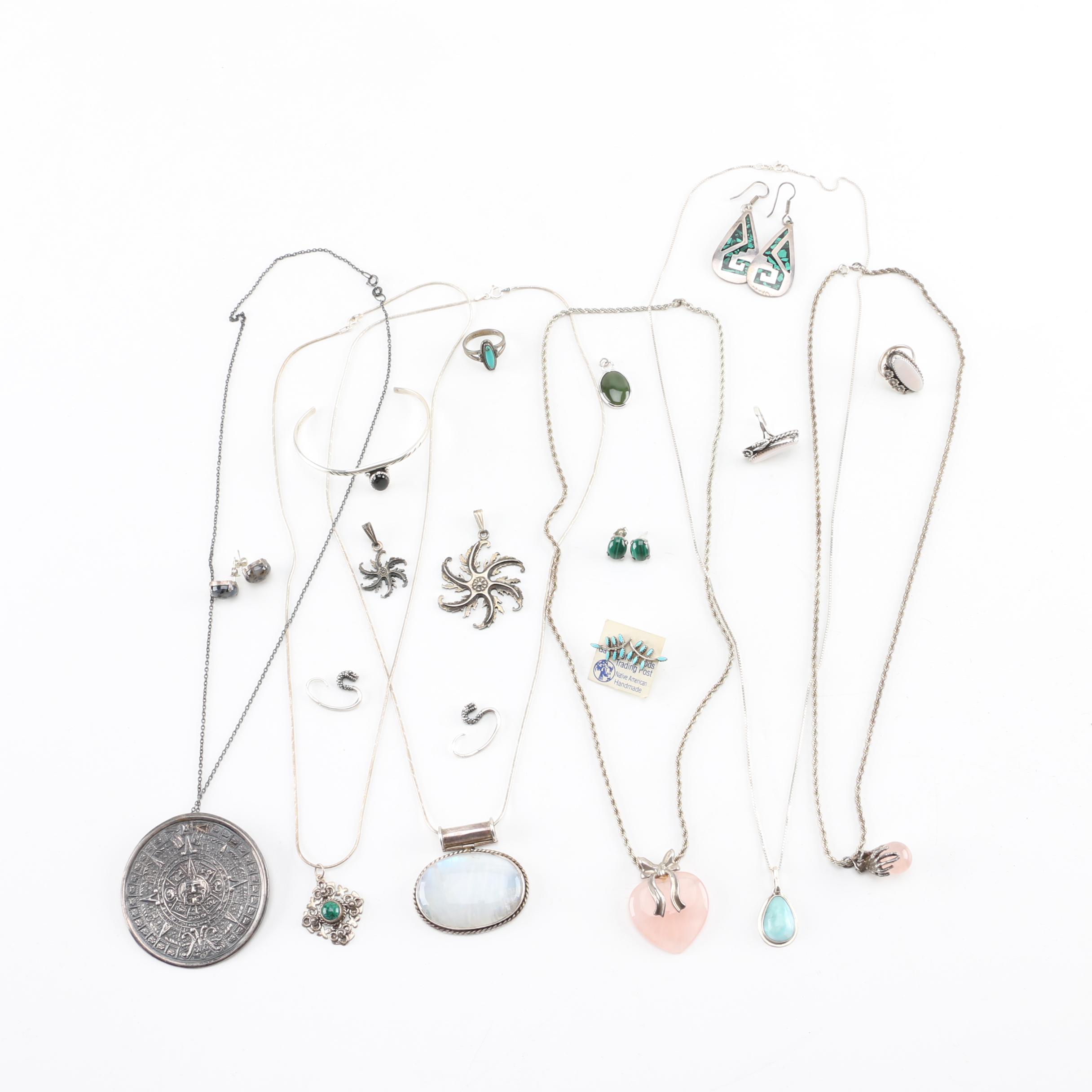 Sterling Silver and Stone Jewelry