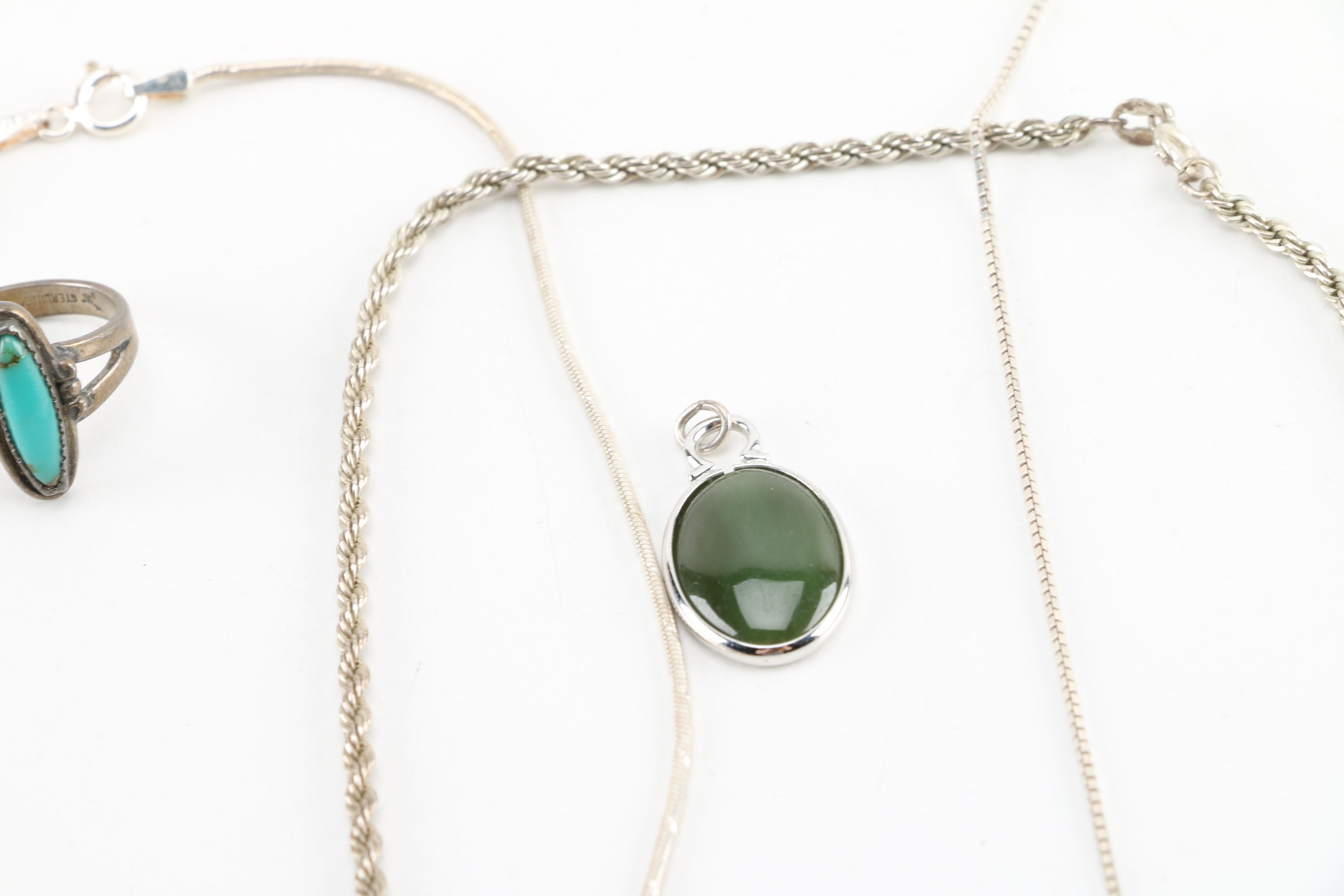 Sterling Silver and Stone Jewelry