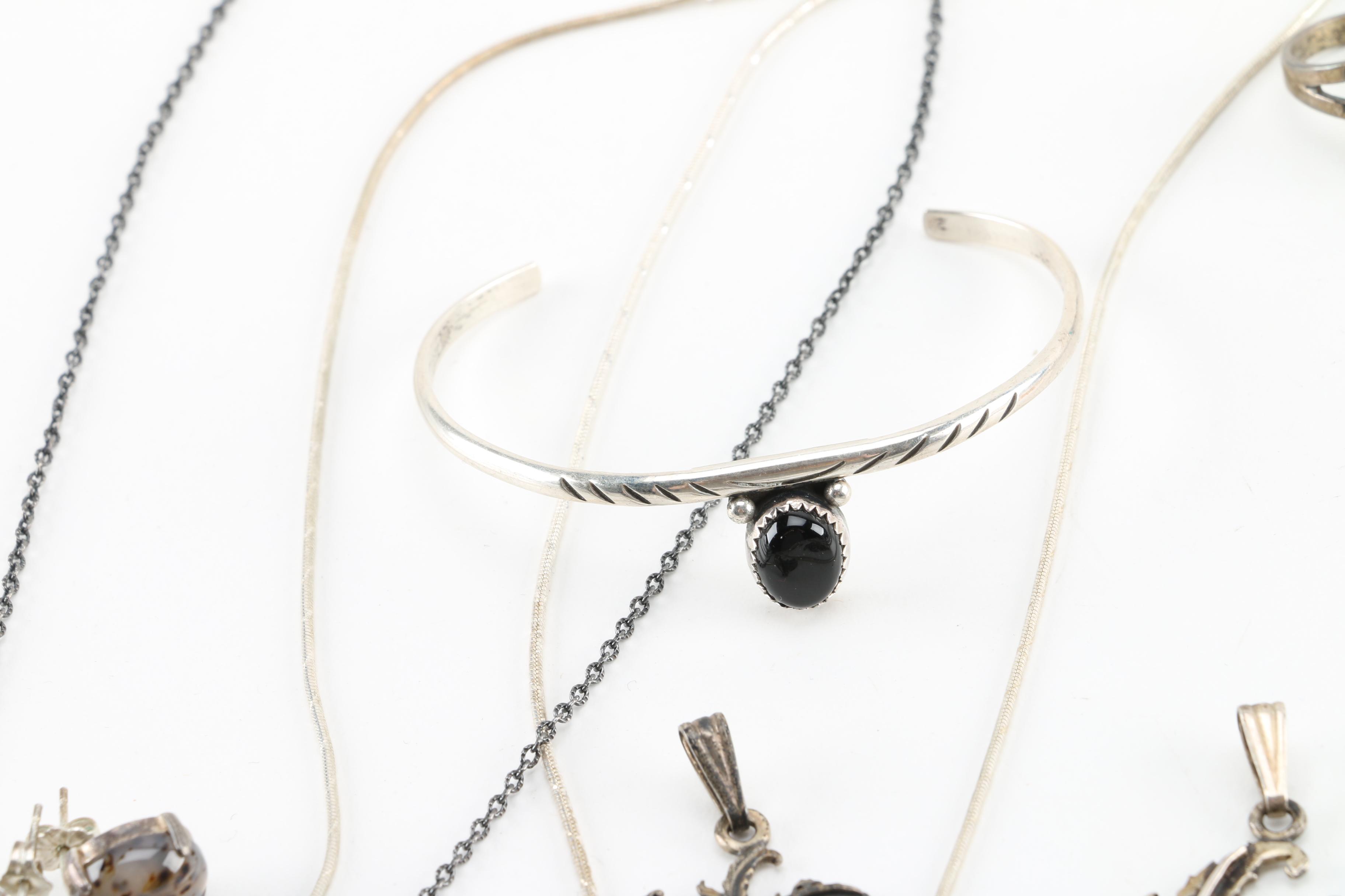 Sterling Silver and Stone Jewelry