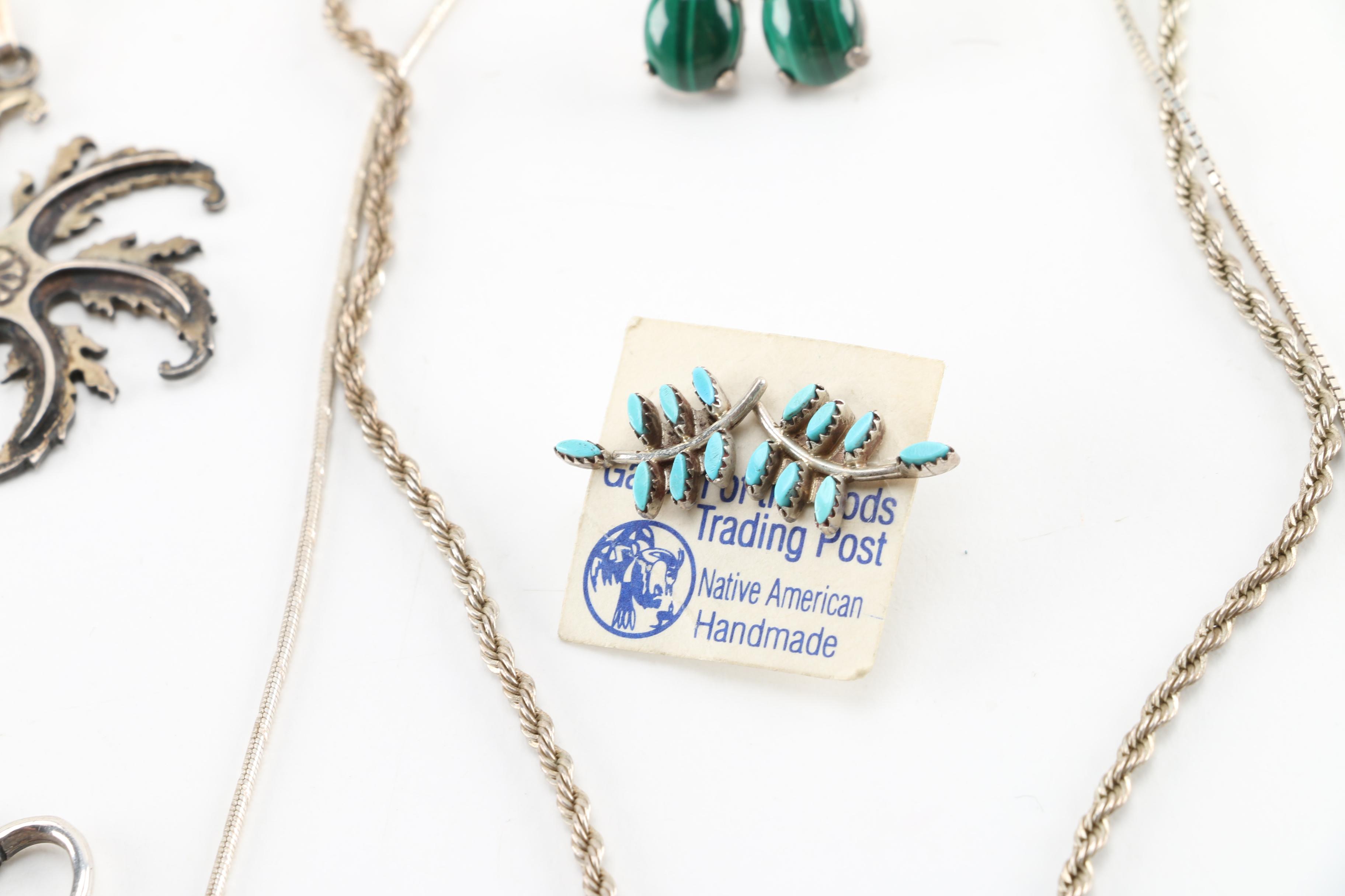 Sterling Silver and Stone Jewelry