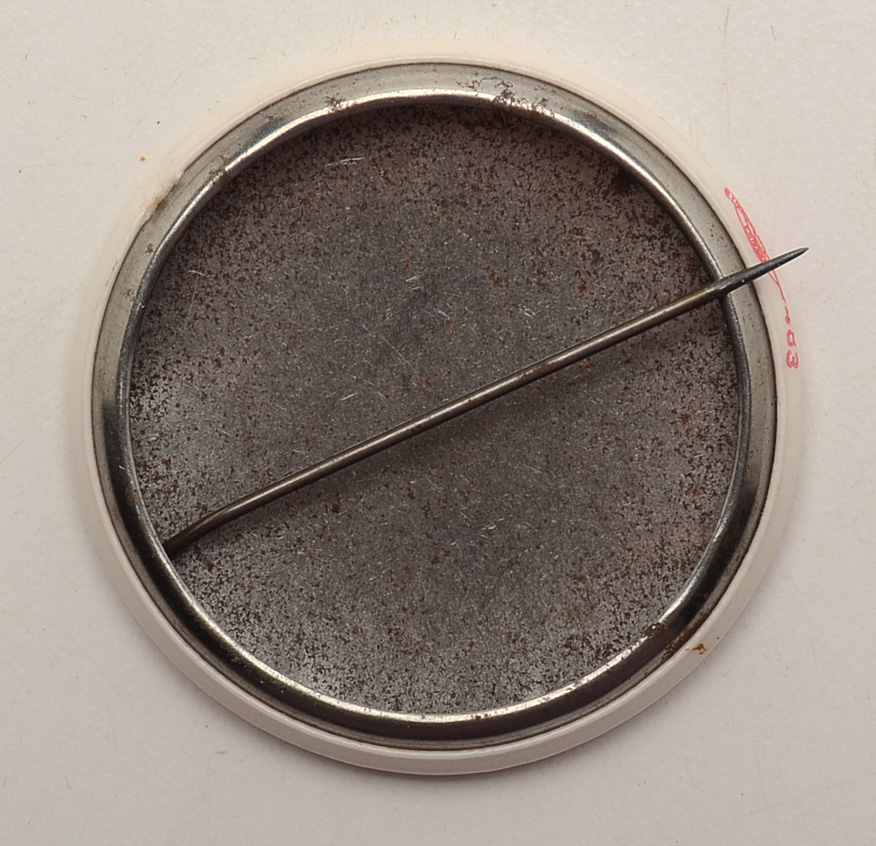 Circa 1960 Cincinnati Reds Pin and Mr. Redlegs Decals