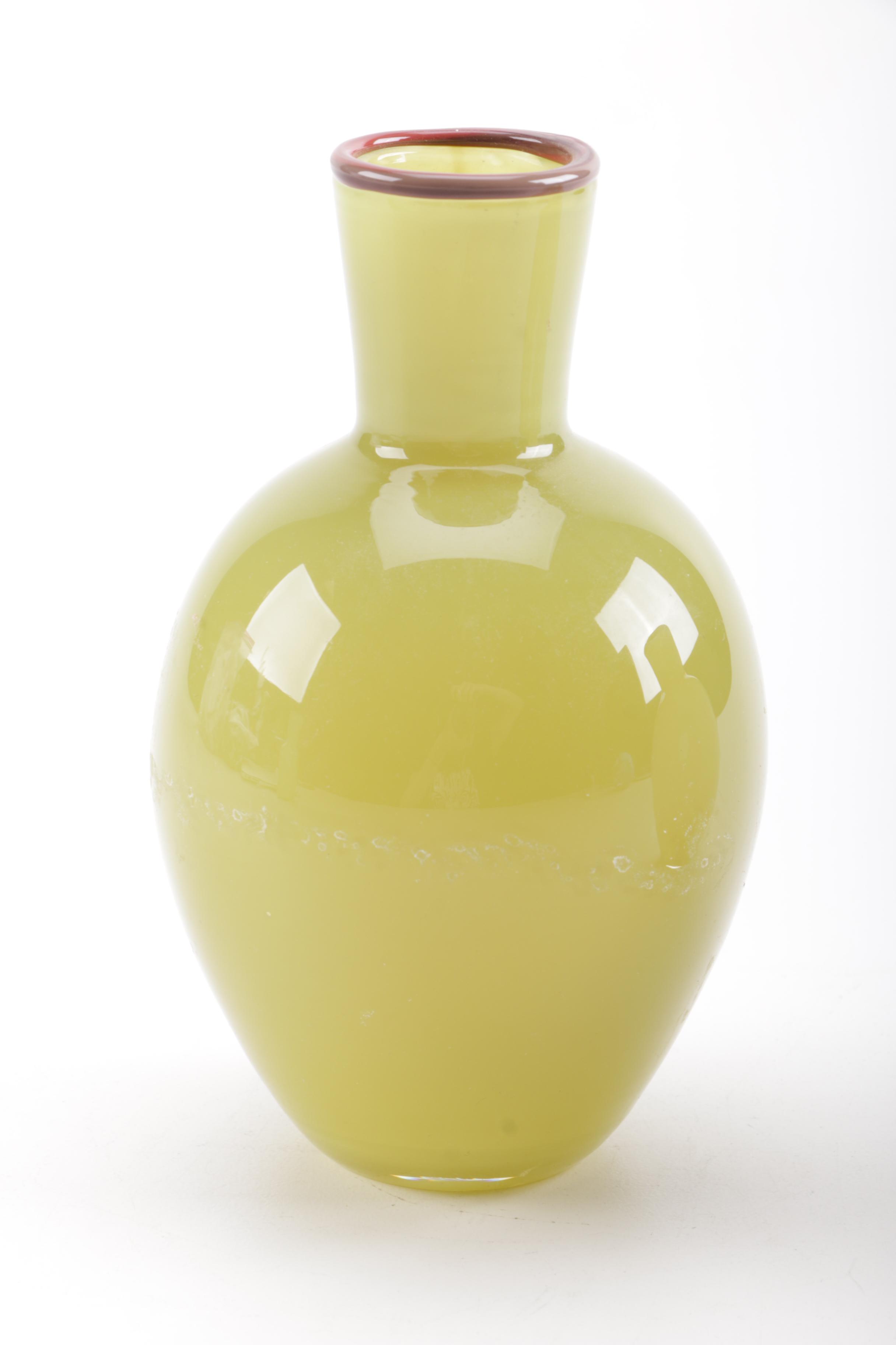 Frosted Art Glass Vases