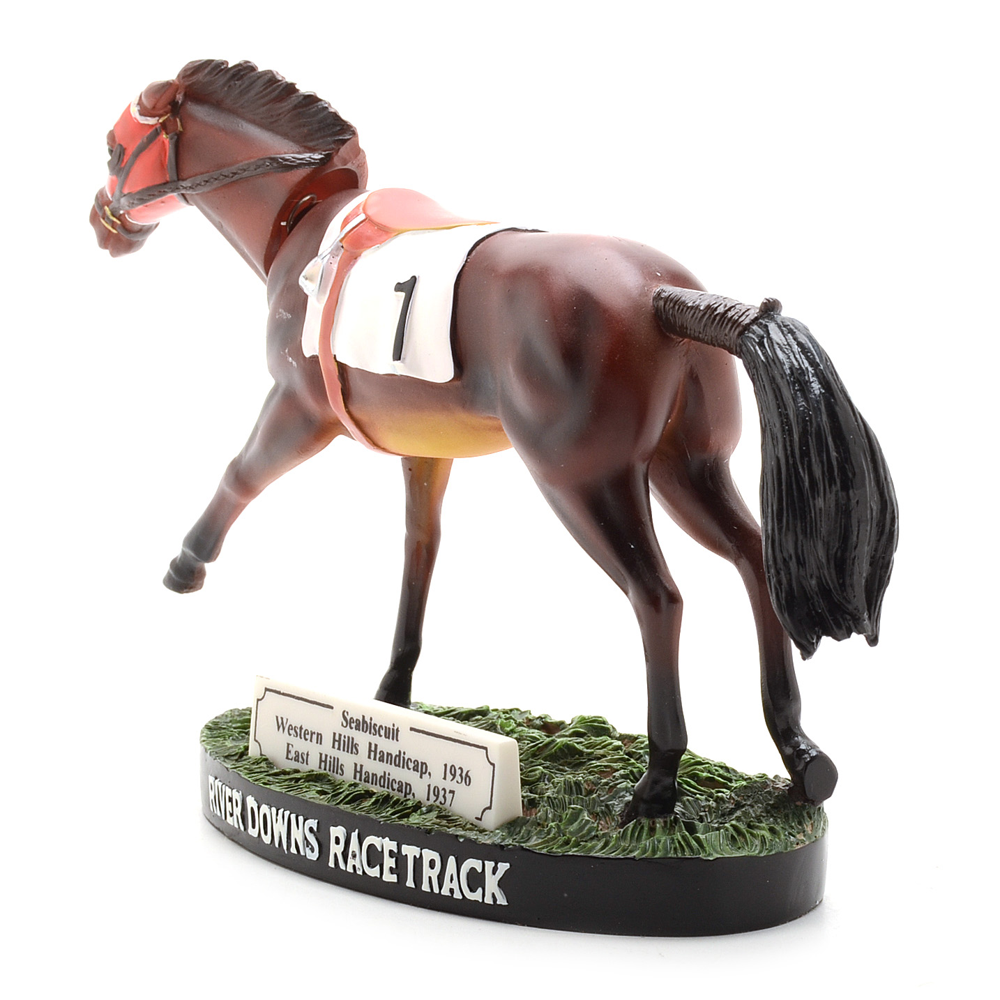 2003 River Downs Racetrack Seabiscuit Bobblehead