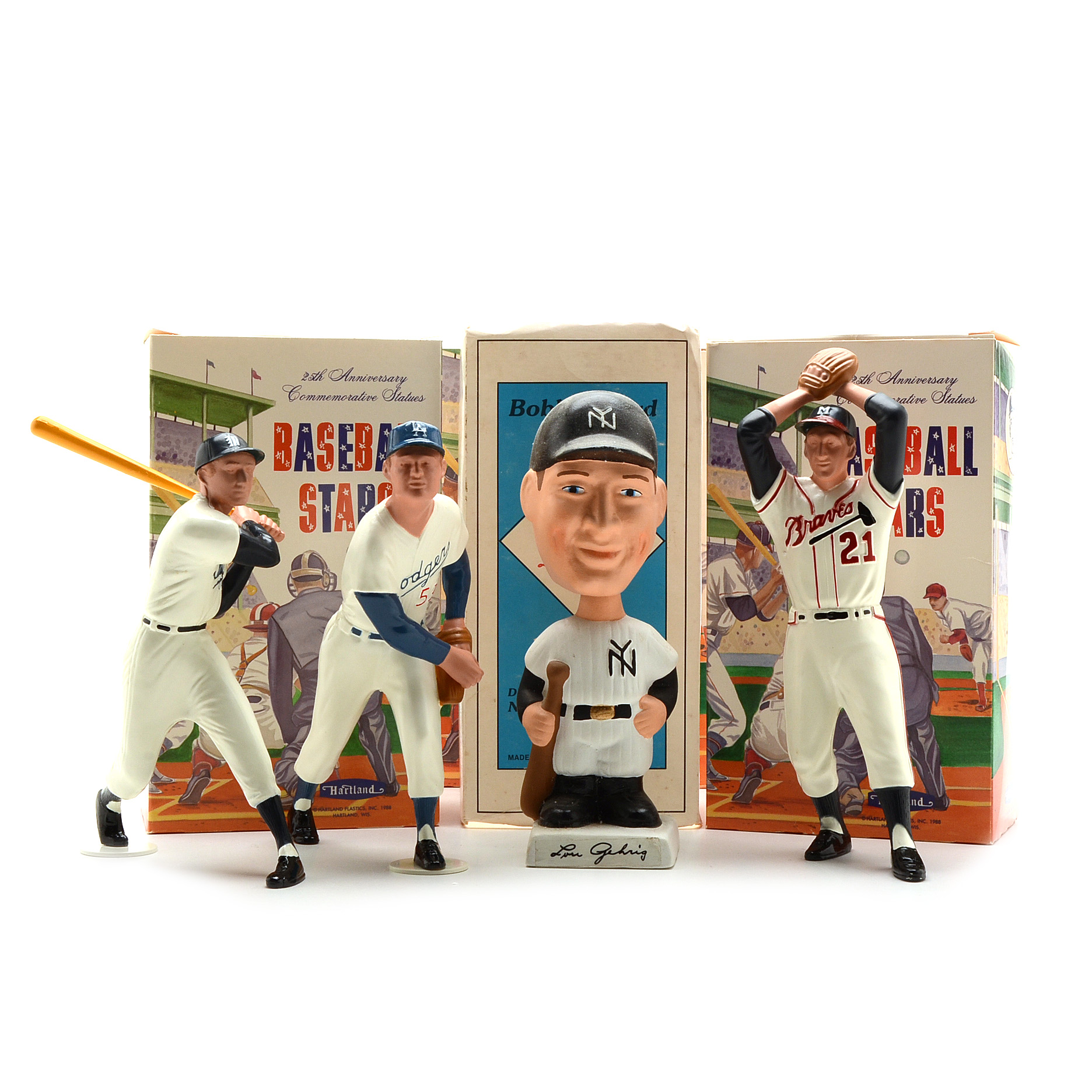 1980s Hartland Baseball Player Figurines and Nodders Bobblehead