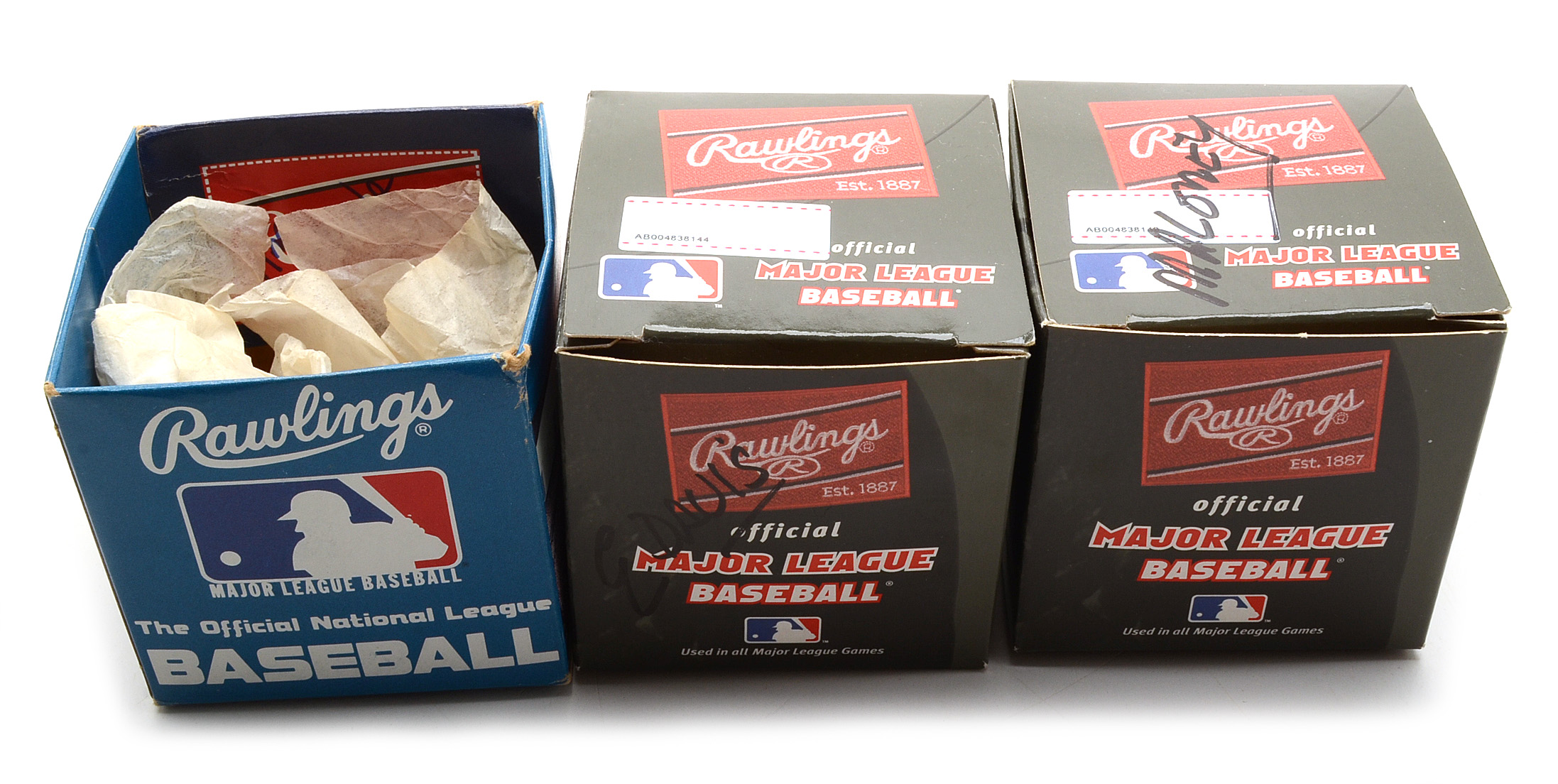 Davis, Maloney and O'Toole Signed Baseballs