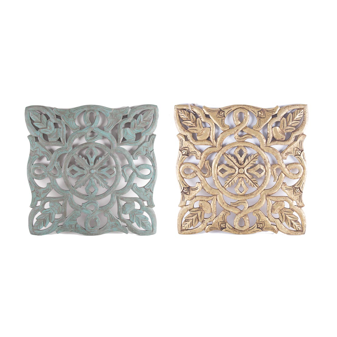 Carved Wood Wall Medallions