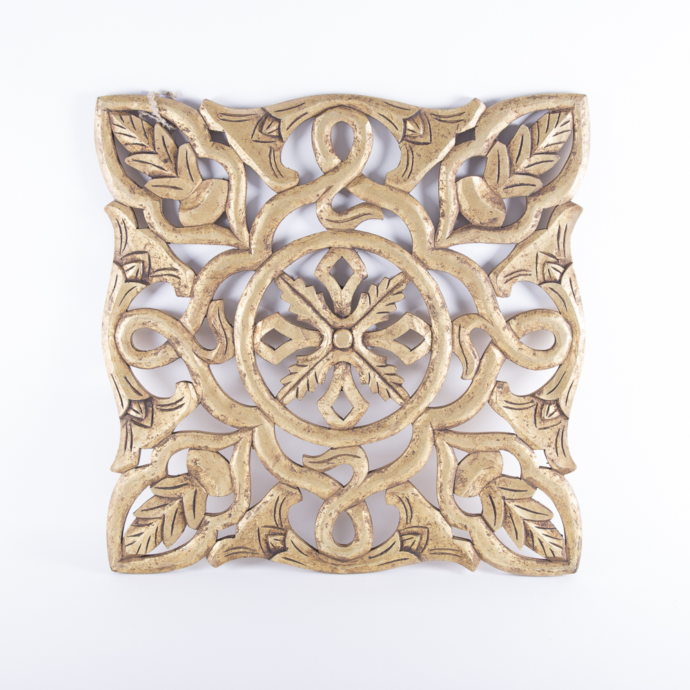 Carved Wood Wall Medallions