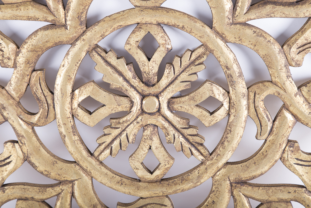 Carved Wood Wall Medallions