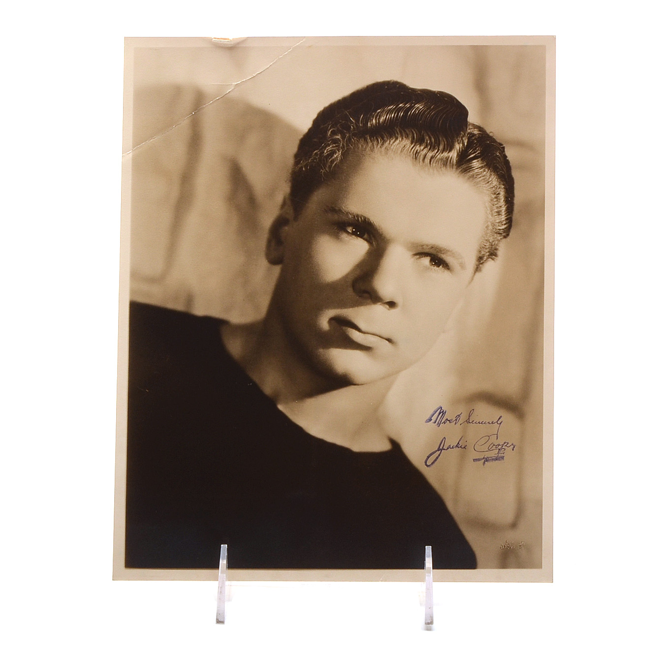 Childhood Star and Actor Jackie Cooper Signed Photo