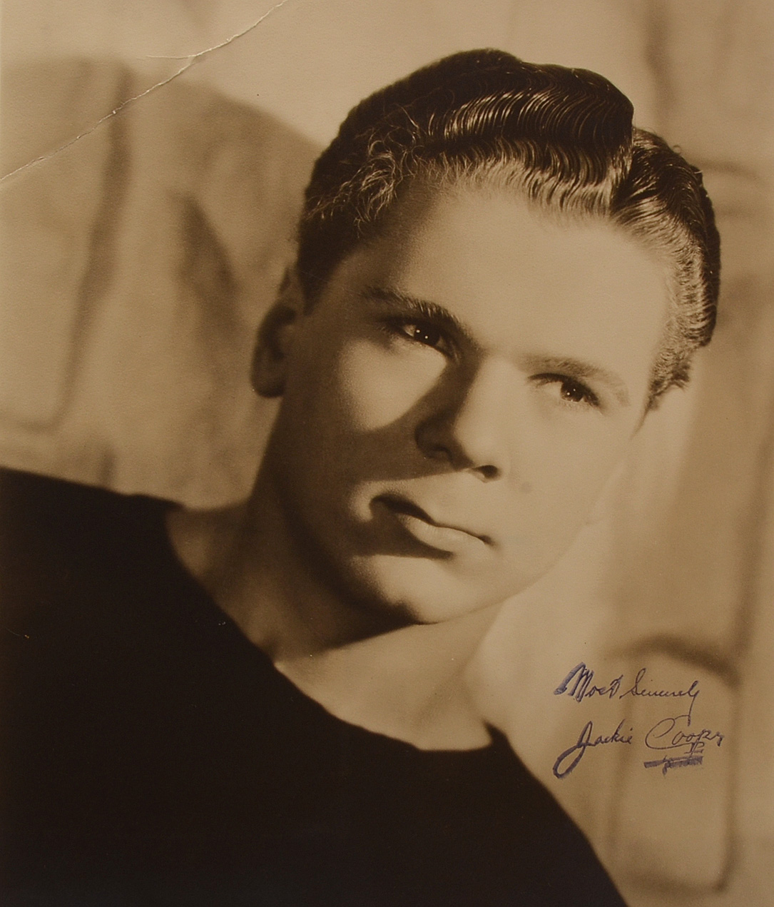 Childhood Star and Actor Jackie Cooper Signed Photo