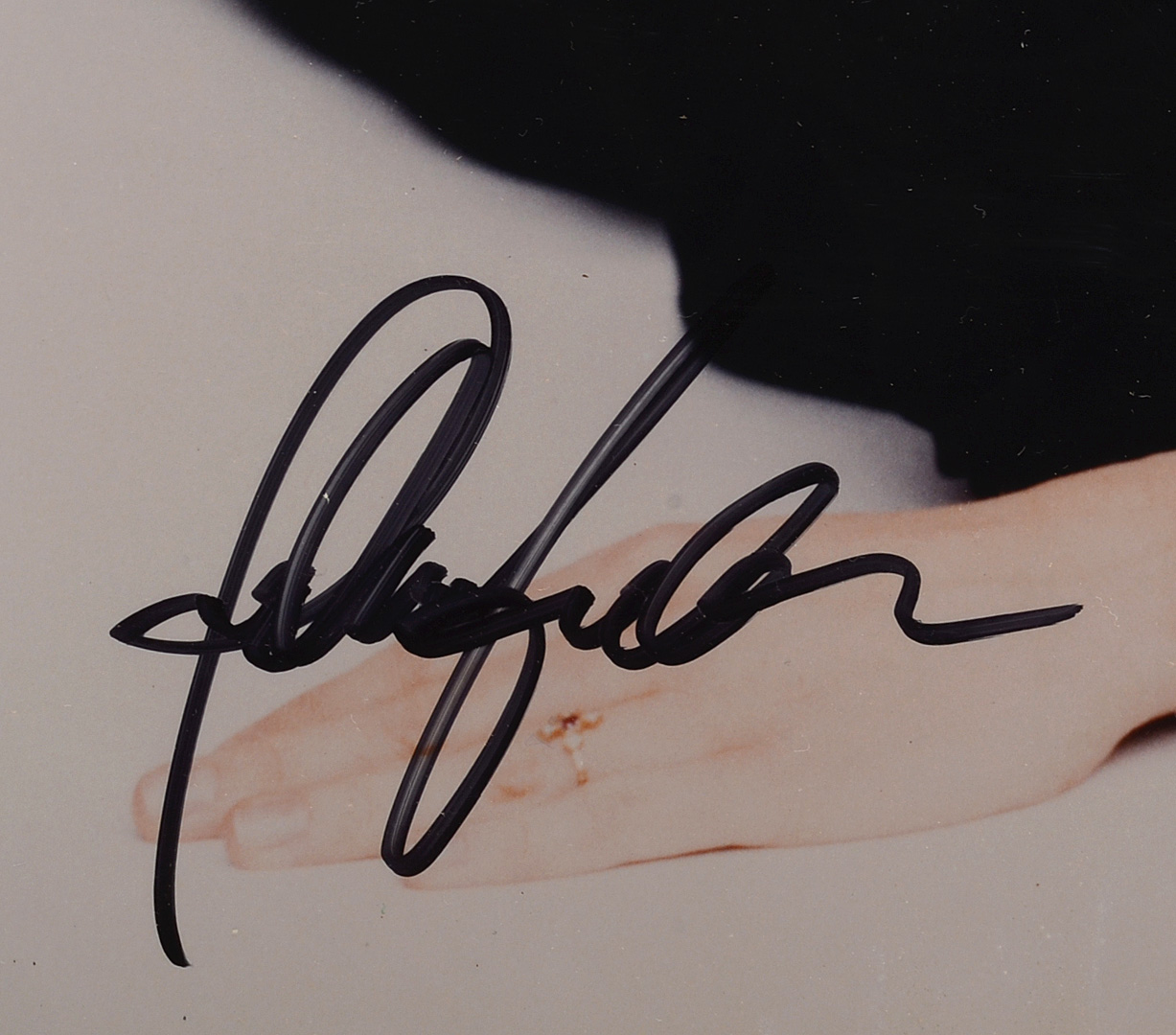 Jodie Foster Signed Photo On Wood Plaque With Name Plate