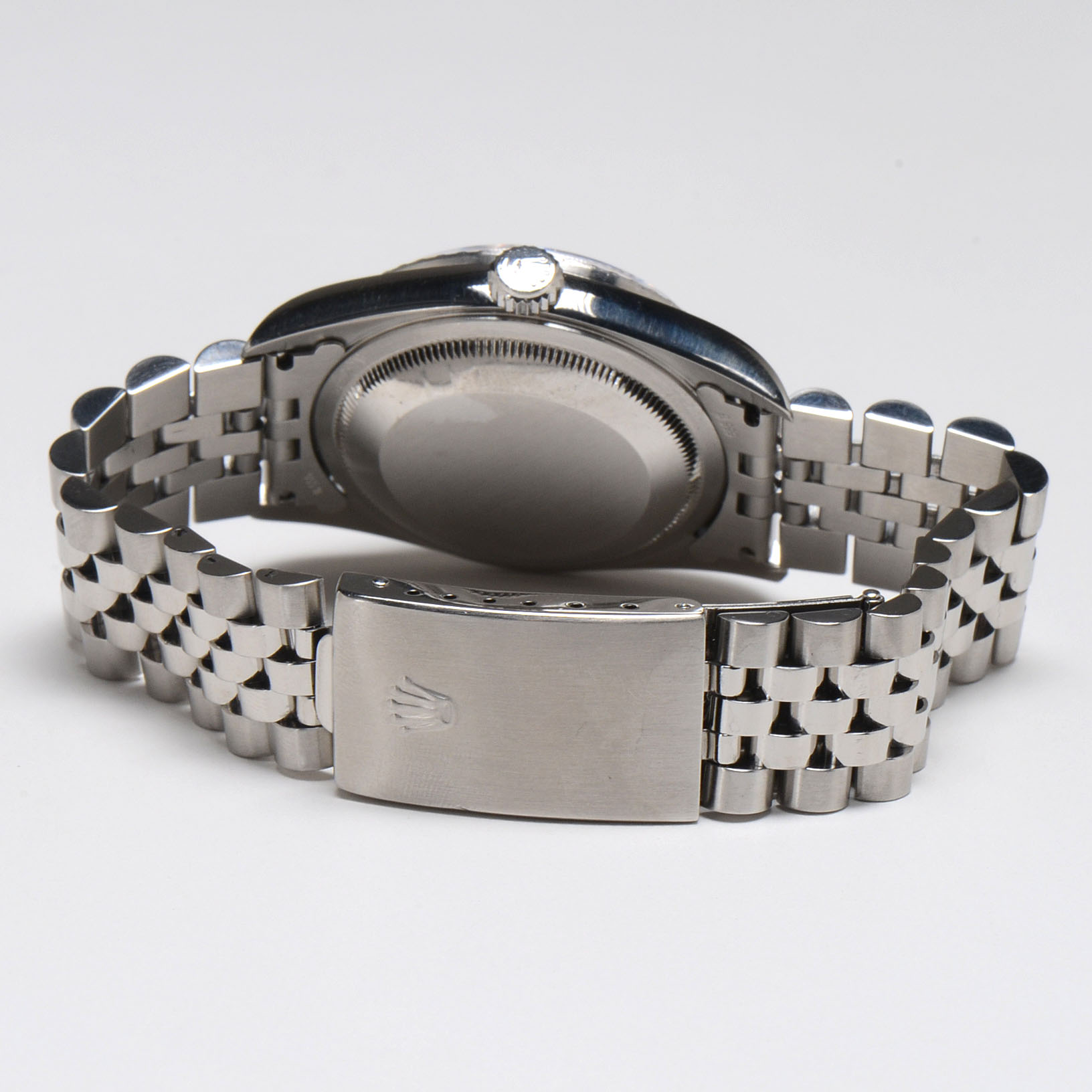 Rolex Datejust Steel 16220 Blue Roman Dial Automatic Watch