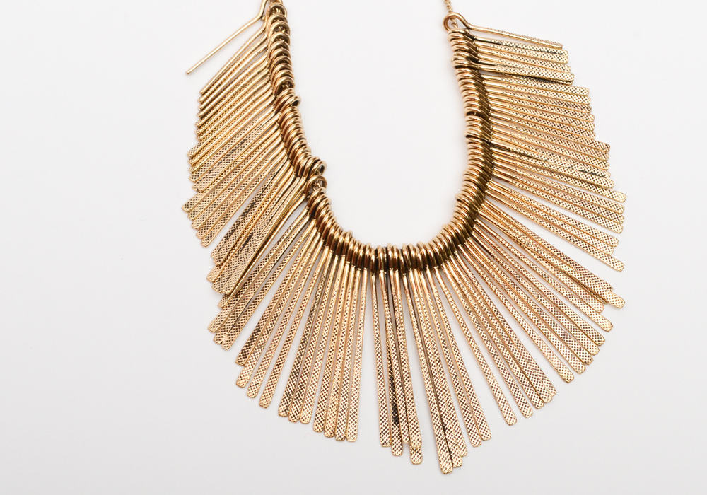 Bohemian Gold Tone Beaded Necklaces