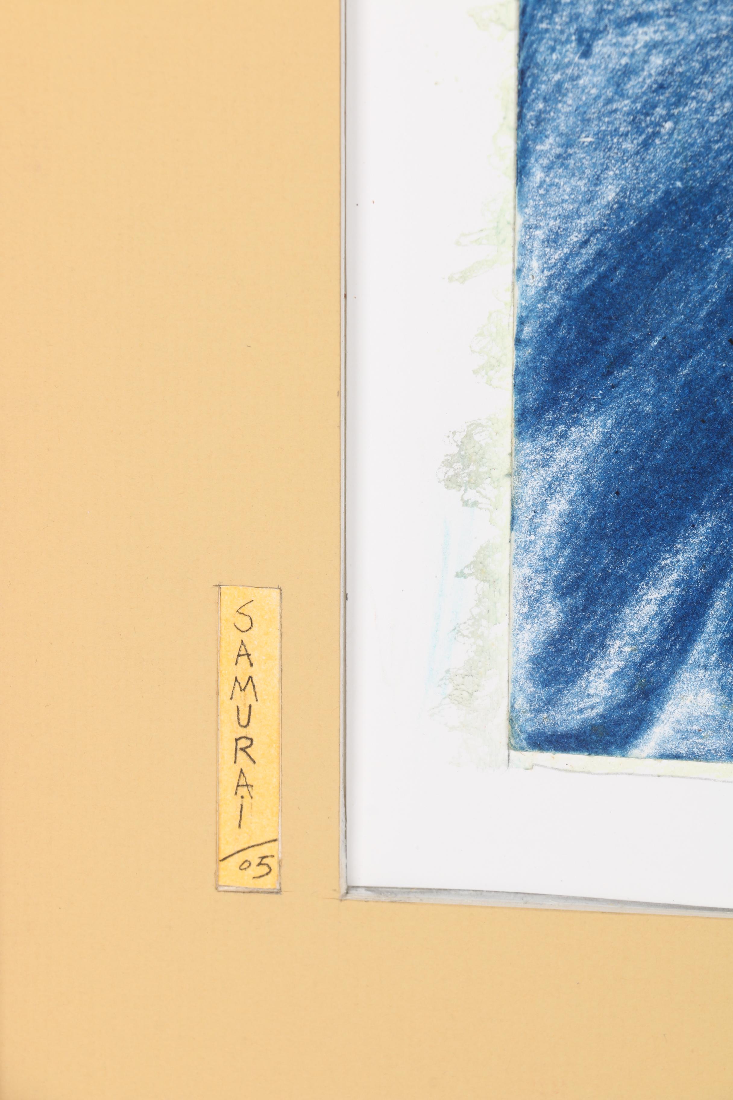 Mark Campbell Colored Pencil Drawing on Paper "Samurai"