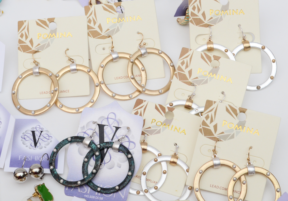 Large Collection of Fashion Earrings