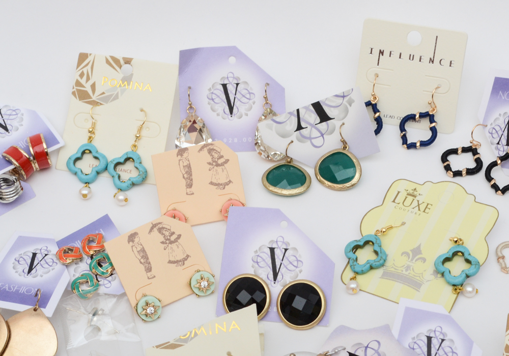 Large Collection of Fashion Earrings