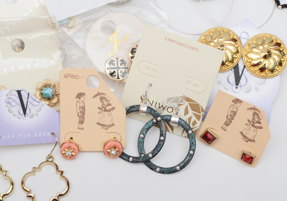 Large Collection of Fashion Earrings