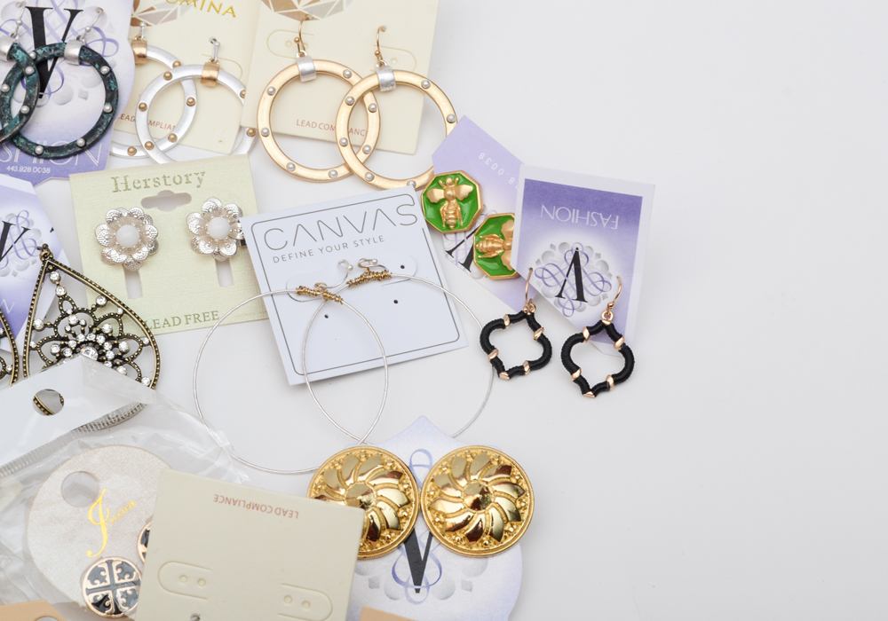 Large Collection of Fashion Earrings