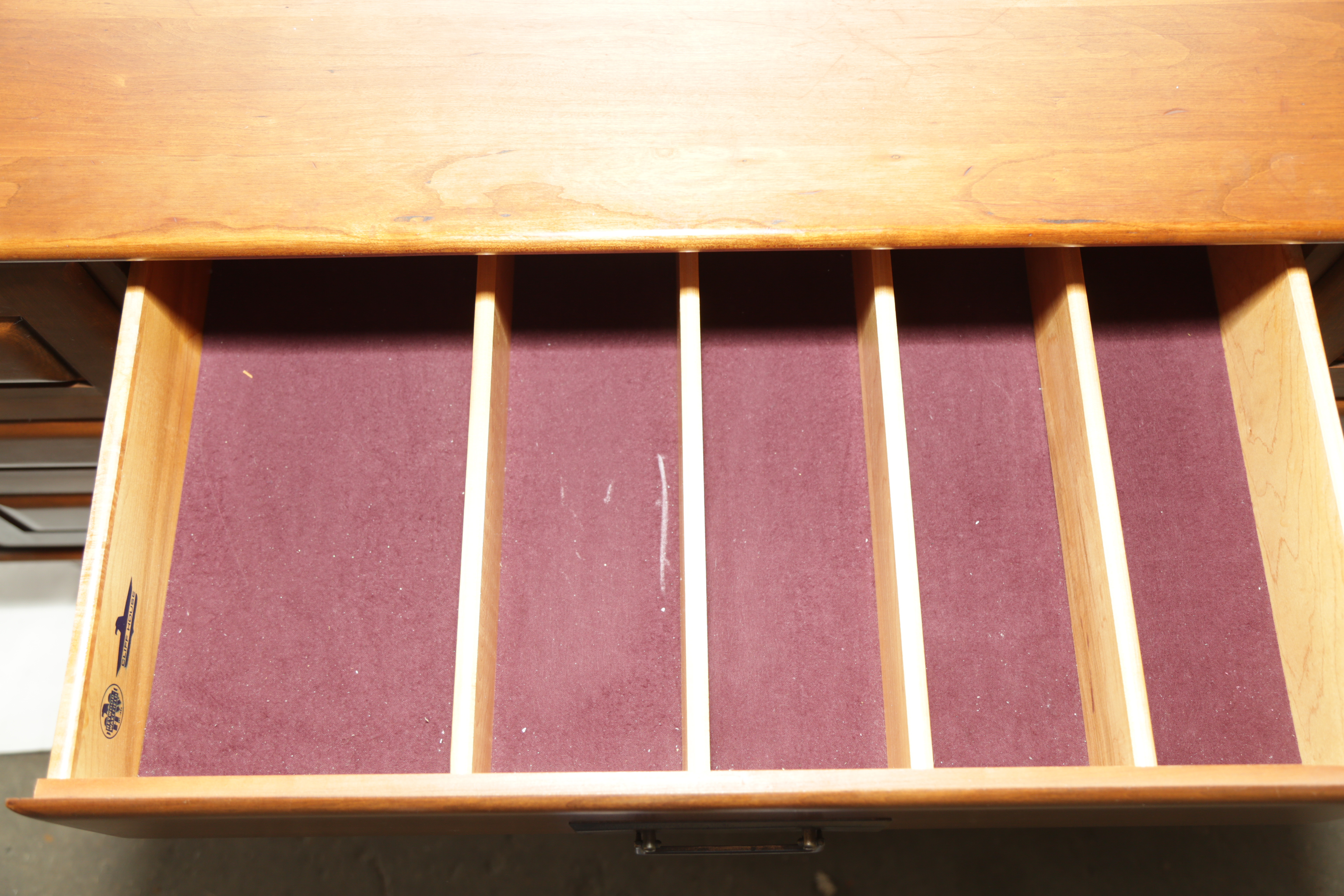 Mid Century Modern Heywood Wakefield "Cliff House" Buffet with China Cabinet