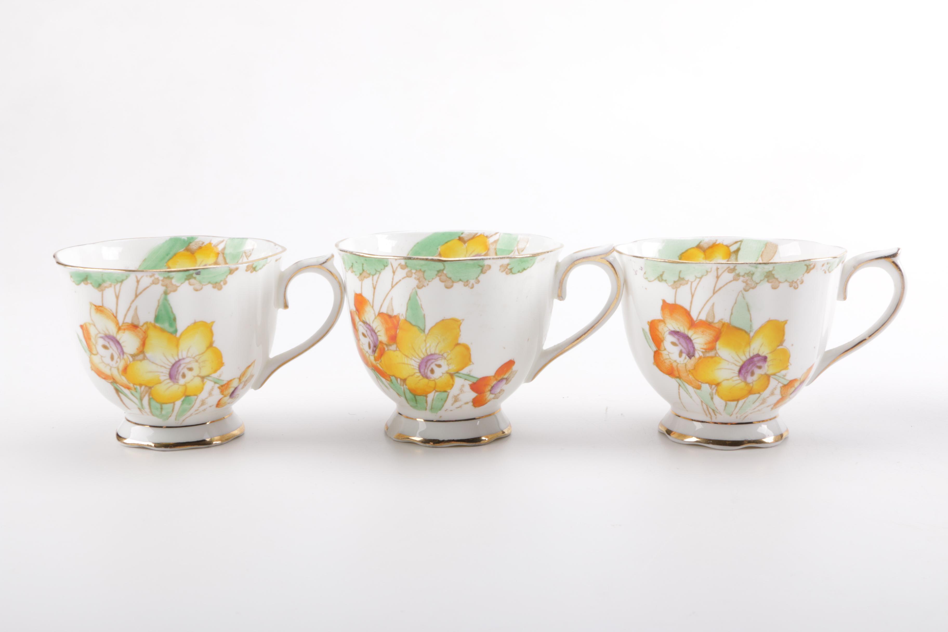 Assorted Teacups Featuring Tuscan