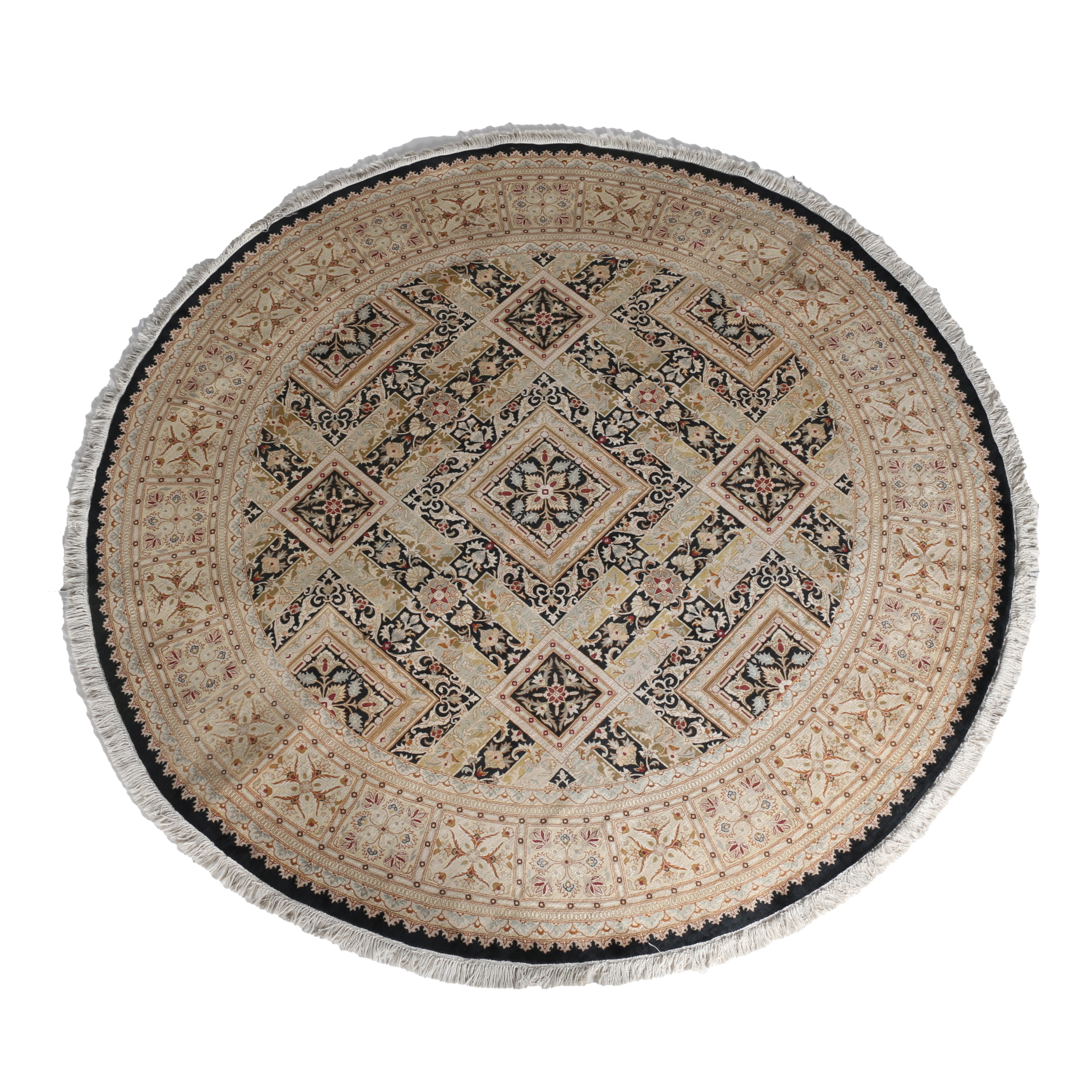 Hand Made Pakistani Round Wool Rug