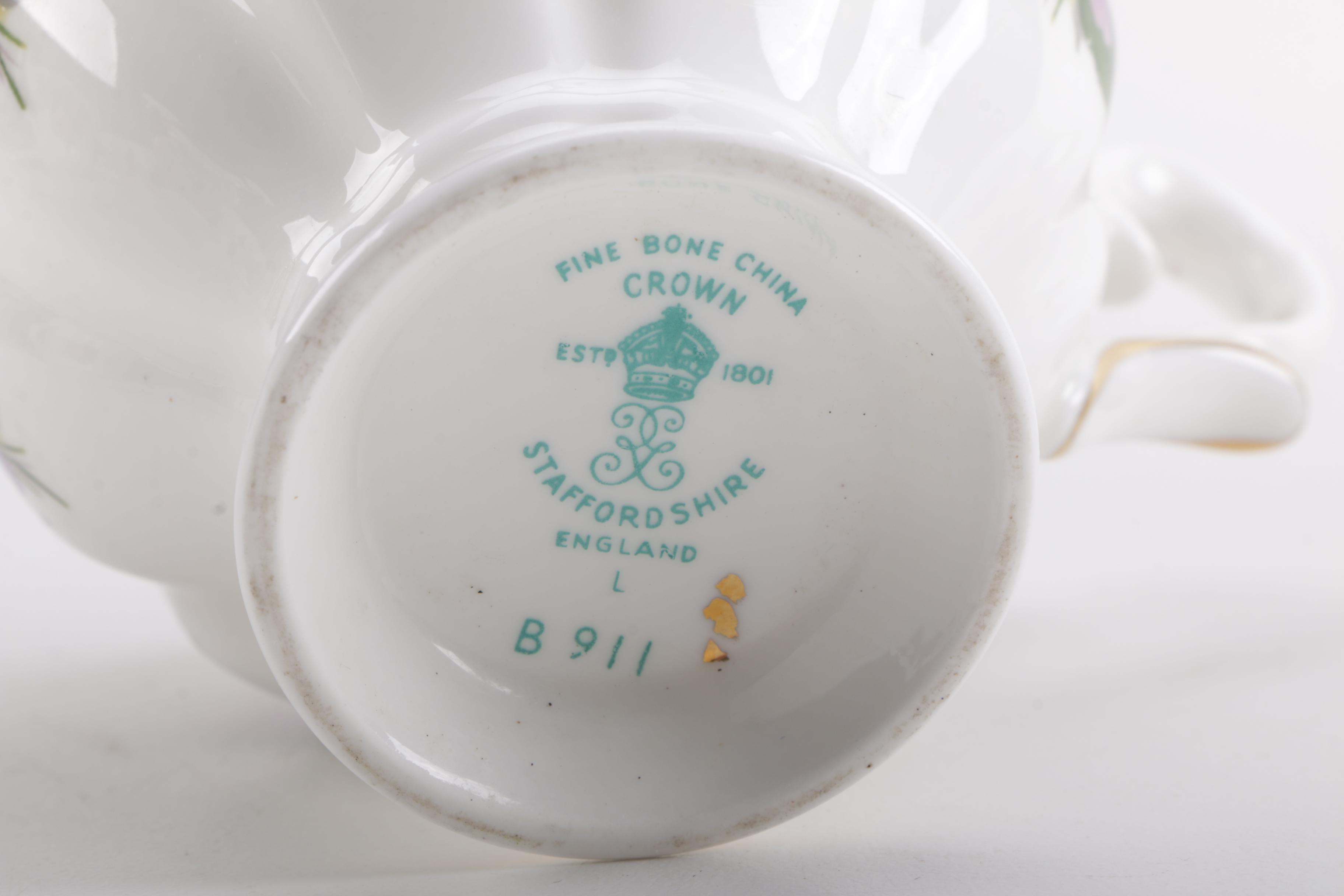 Fine China Teacups and Saucers Including Staffordshire and Royal Albert