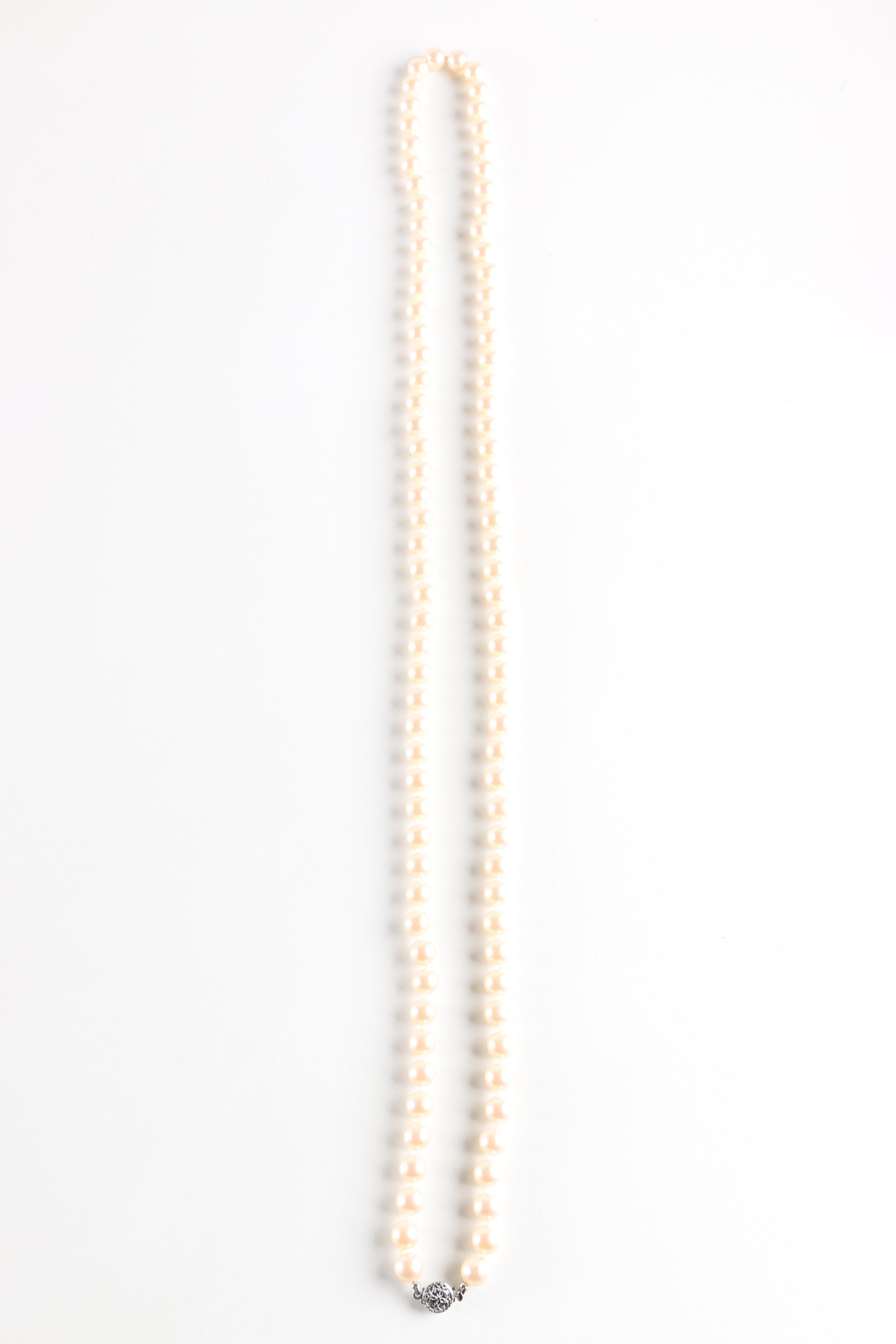 Faux Pearl Jewelry Including a Limited Edition Edgar Berebi Necklace