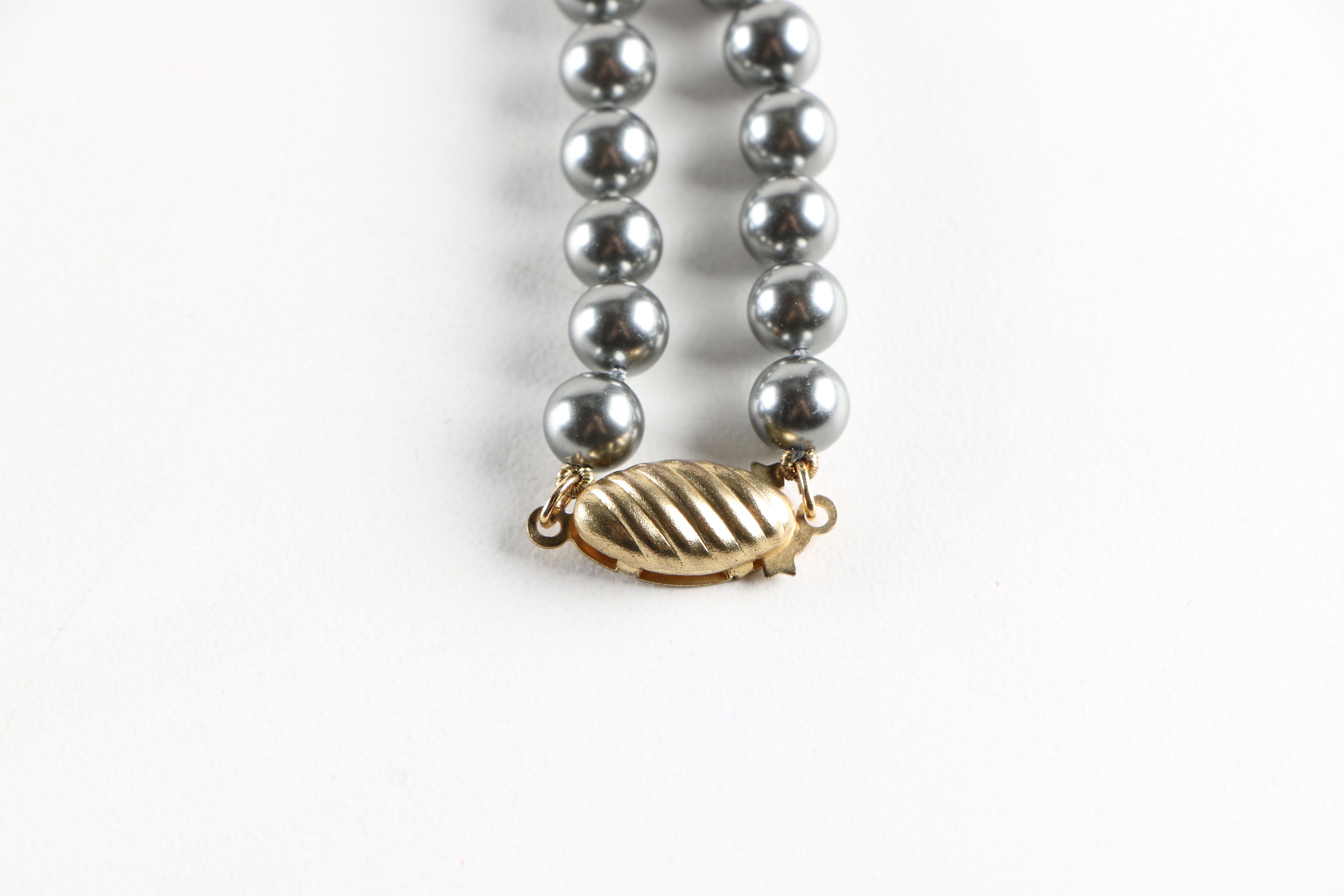 Faux Pearl Jewelry Including a Limited Edition Edgar Berebi Necklace