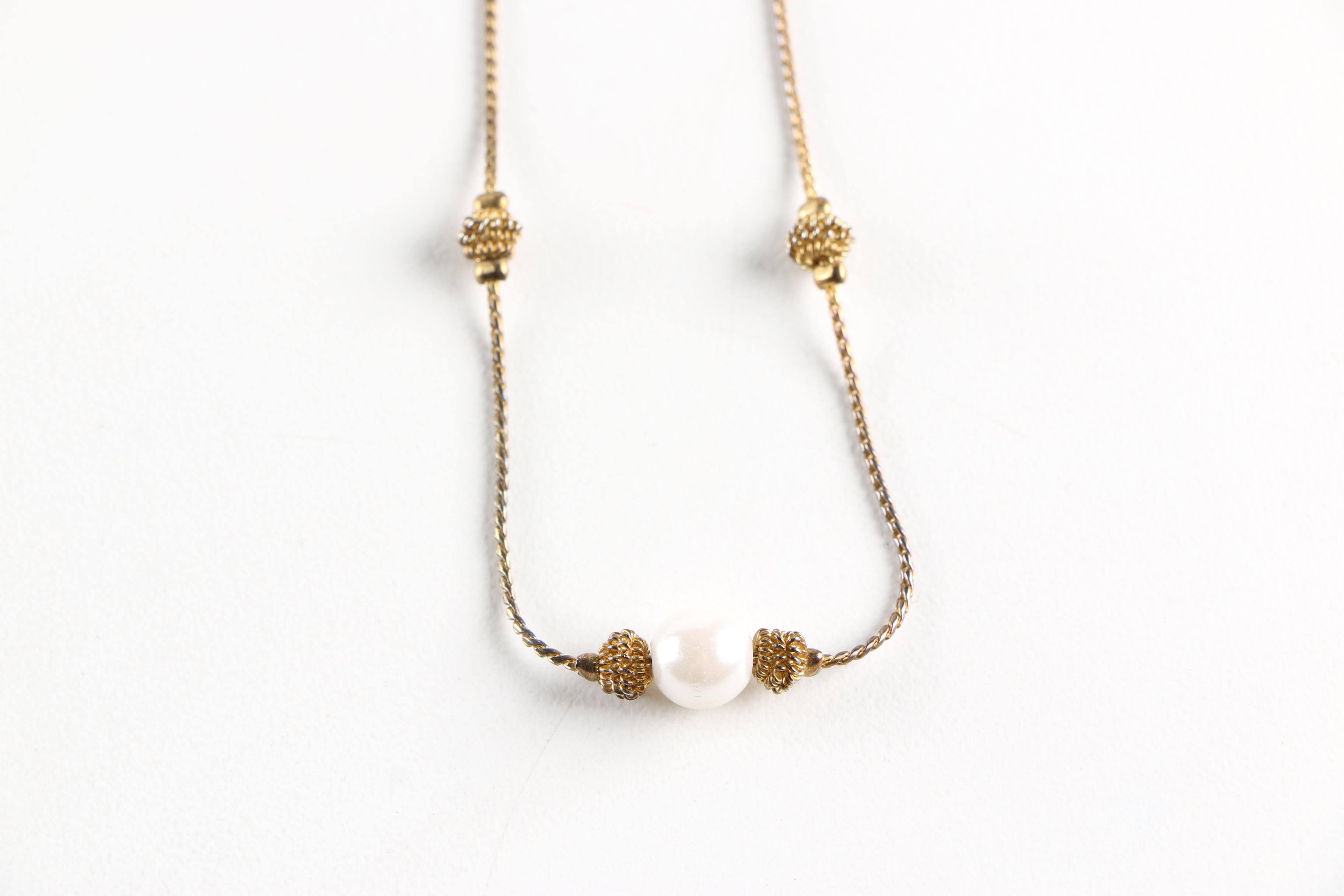 Faux Pearl Jewelry Including a Limited Edition Edgar Berebi Necklace