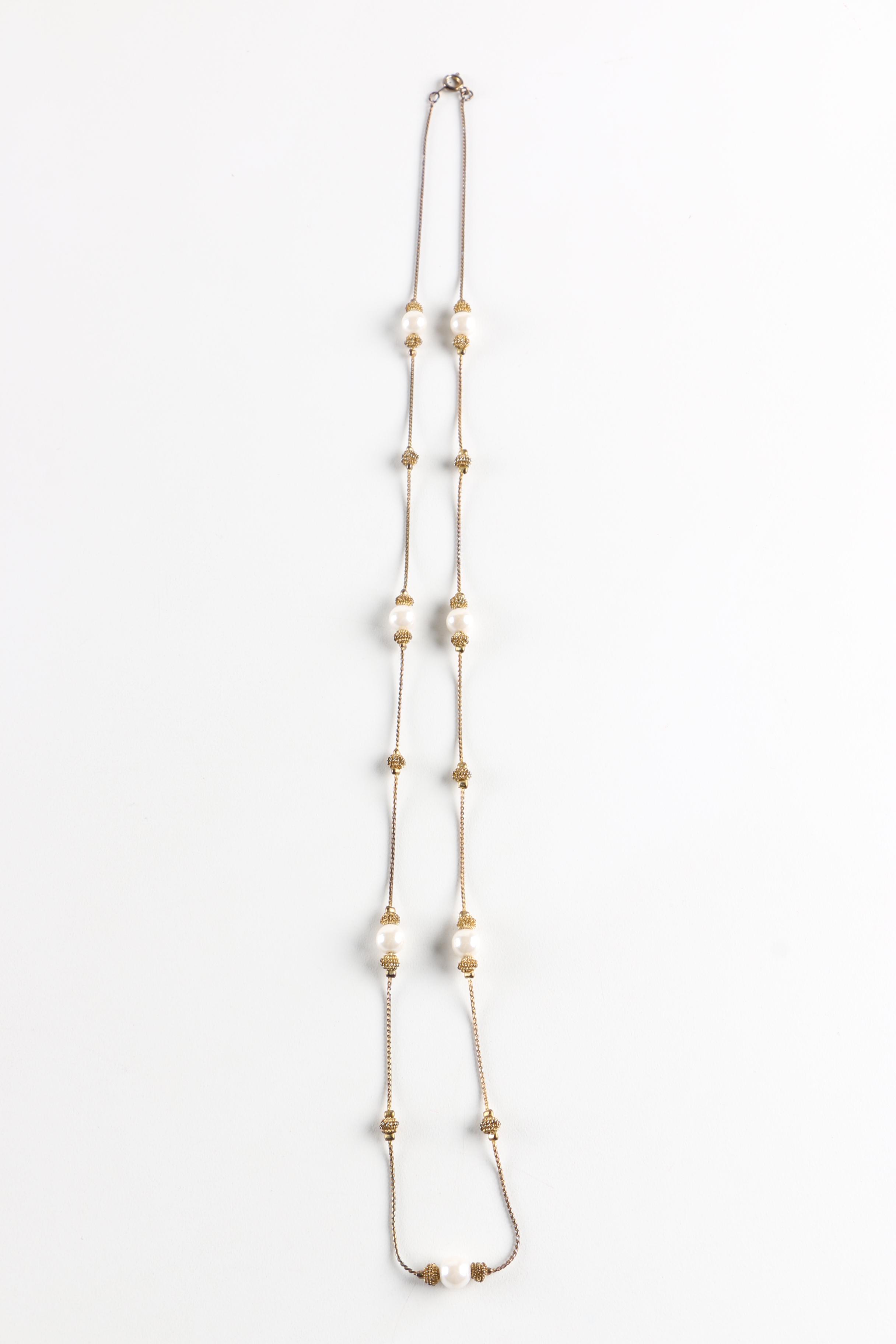 Faux Pearl Jewelry Including a Limited Edition Edgar Berebi Necklace