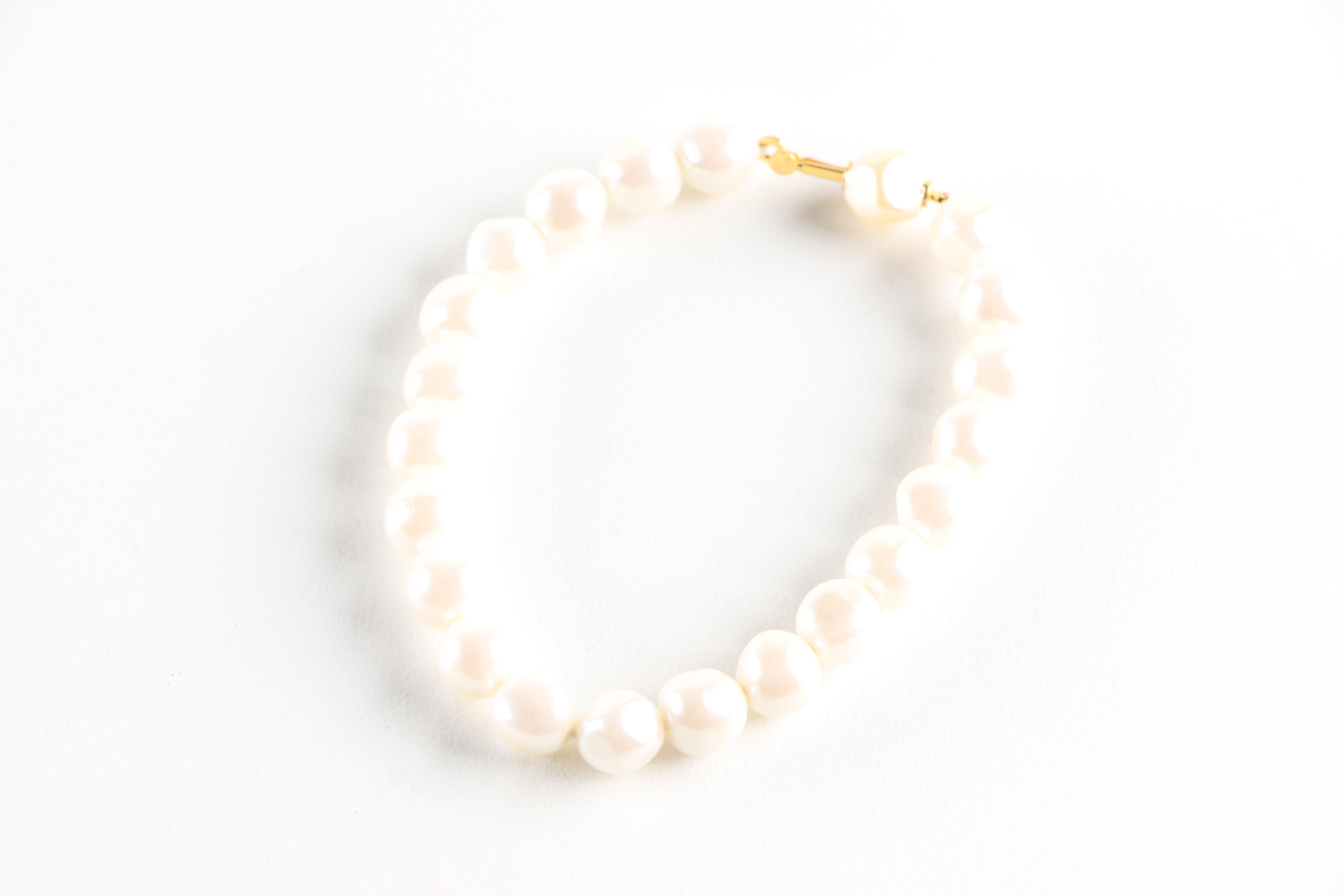 Faux Pearl Jewelry Including a Limited Edition Edgar Berebi Necklace