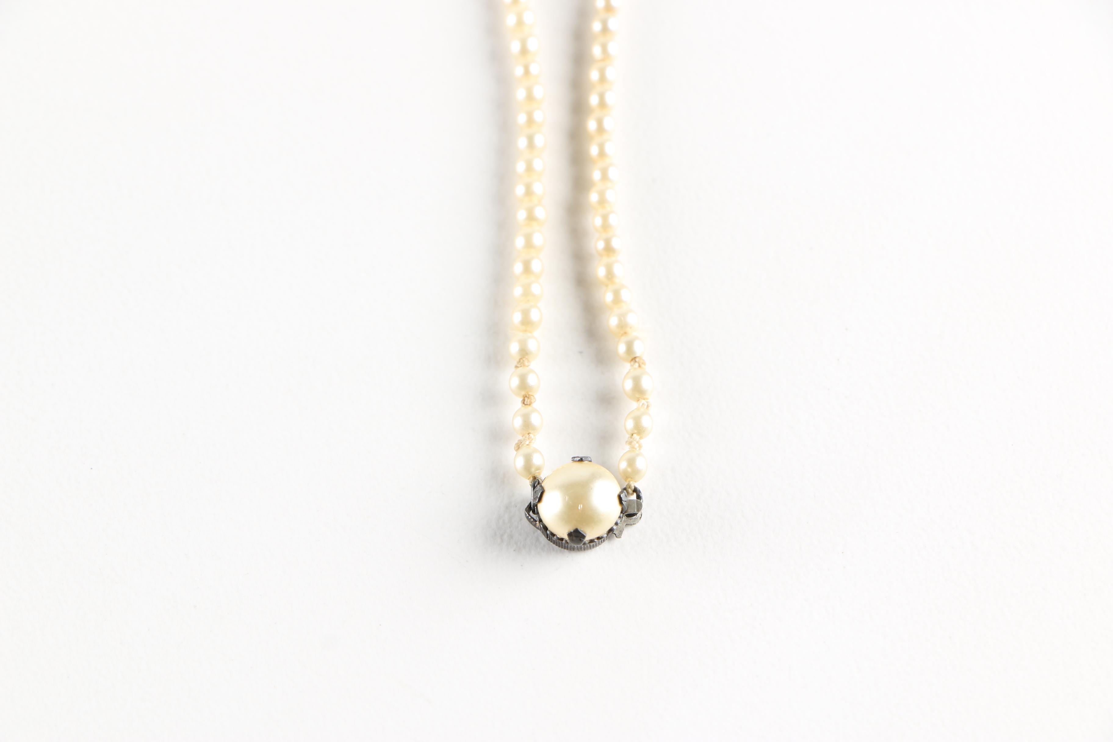 Faux Pearl Jewelry Including a Limited Edition Edgar Berebi Necklace