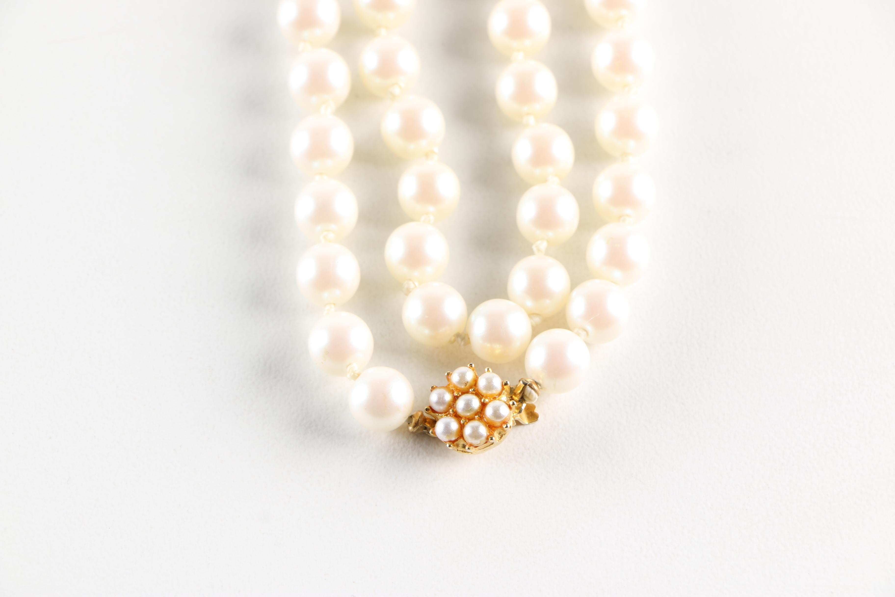Faux Pearl Jewelry Including a Limited Edition Edgar Berebi Necklace