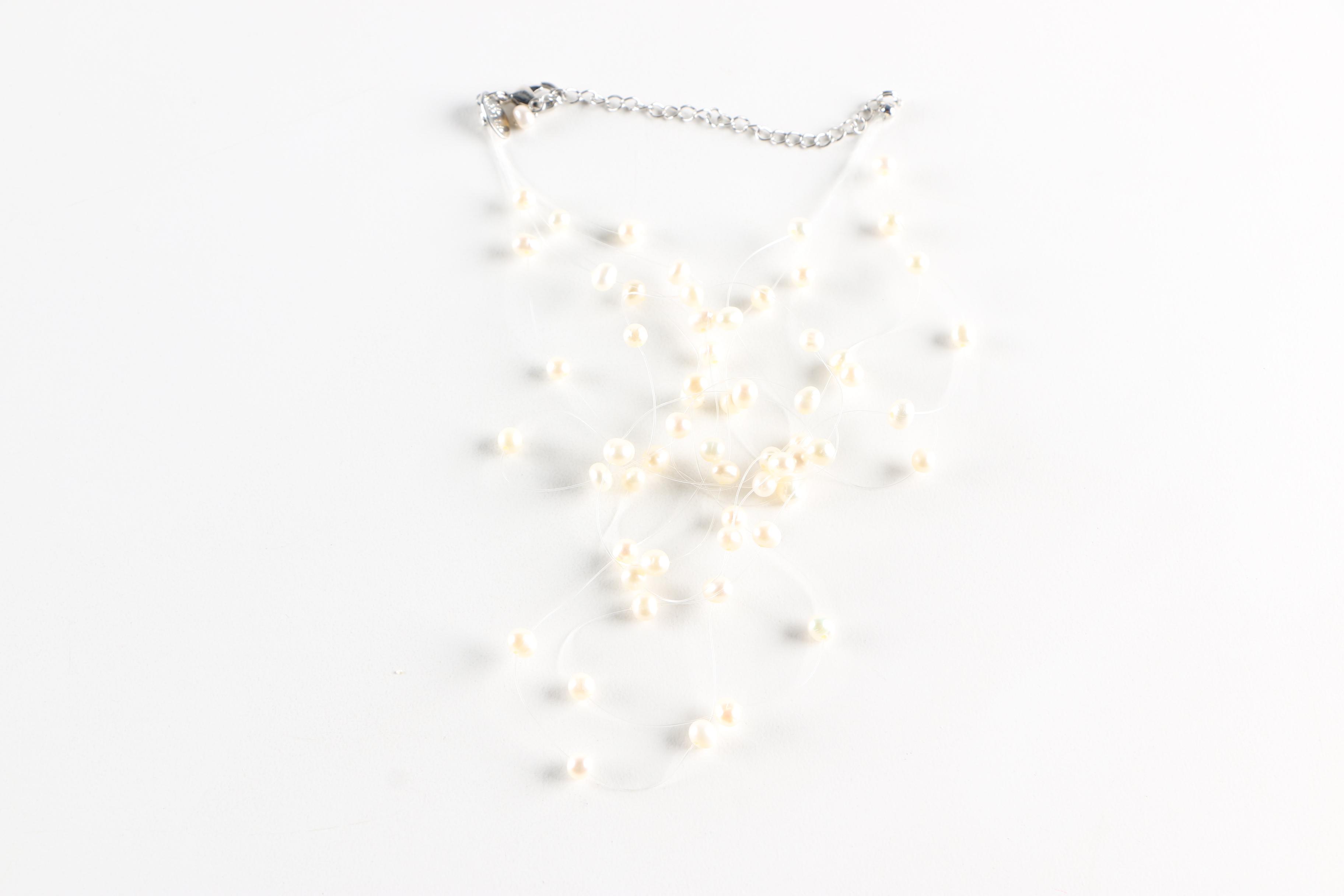 Faux Pearl Jewelry Including a Limited Edition Edgar Berebi Necklace