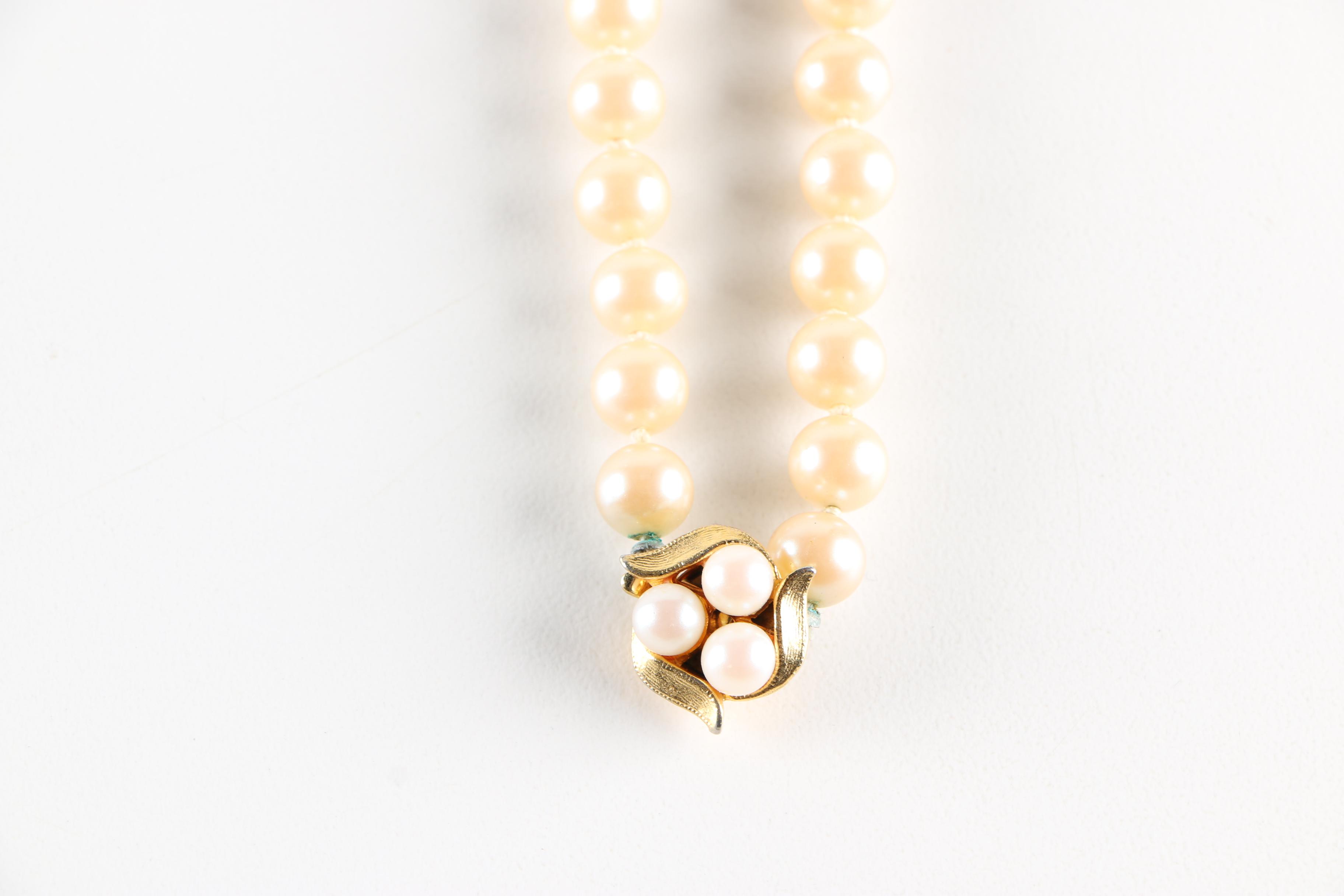 Faux Pearl Jewelry Including a Limited Edition Edgar Berebi Necklace