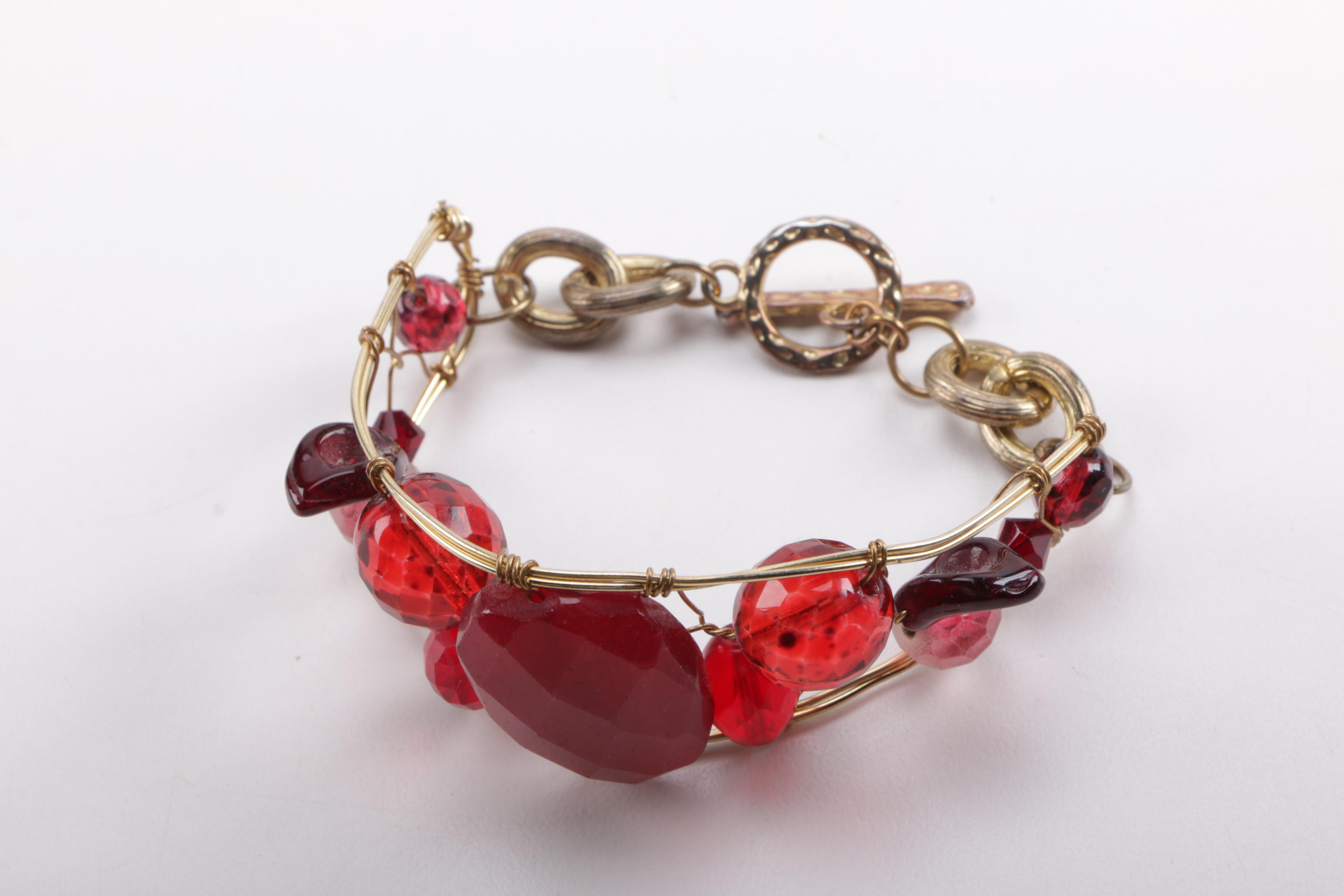 Assortment of Vintage Fashion and Stone Jewelry