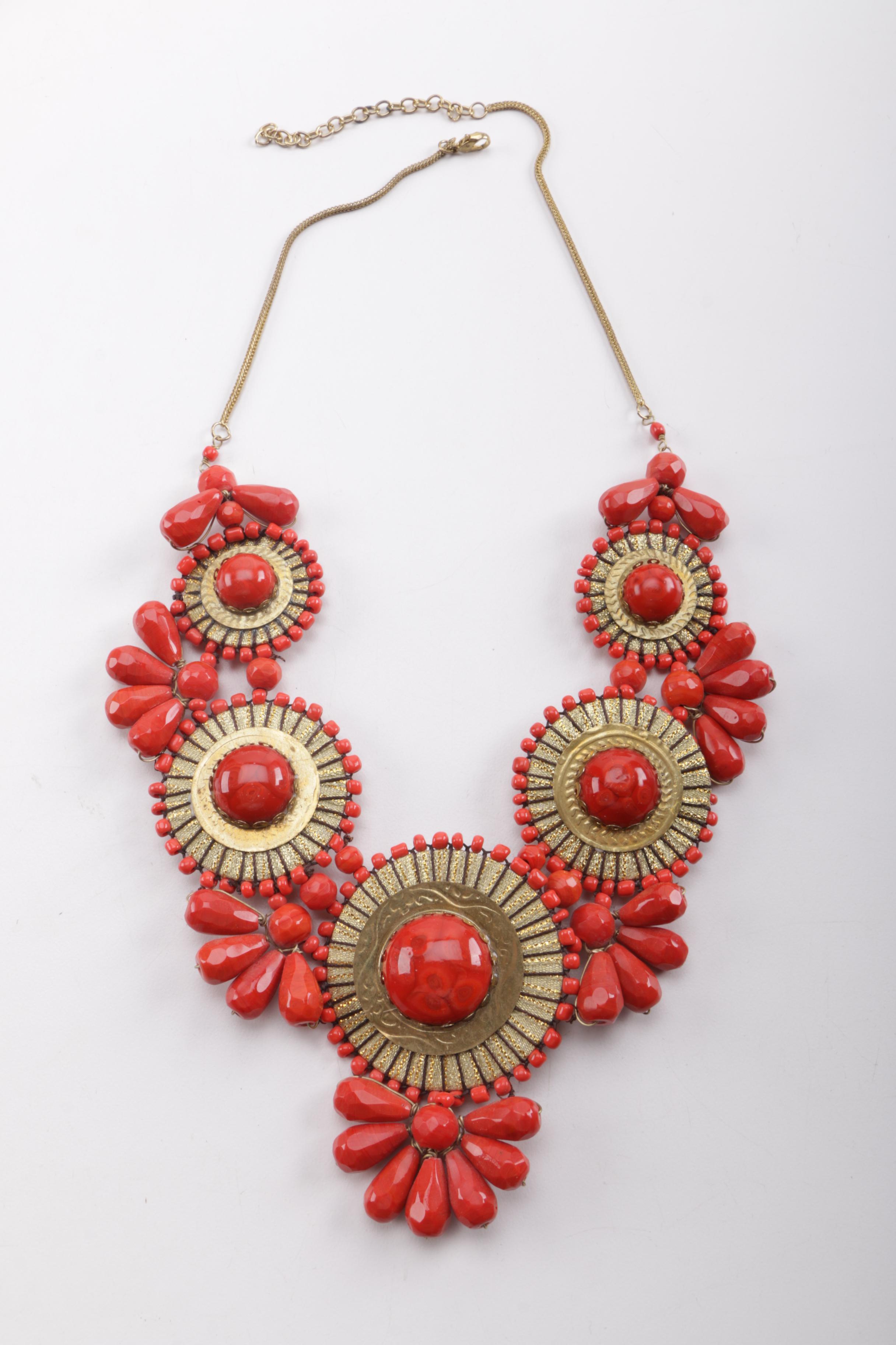 Assortment of Vintage Fashion and Stone Jewelry