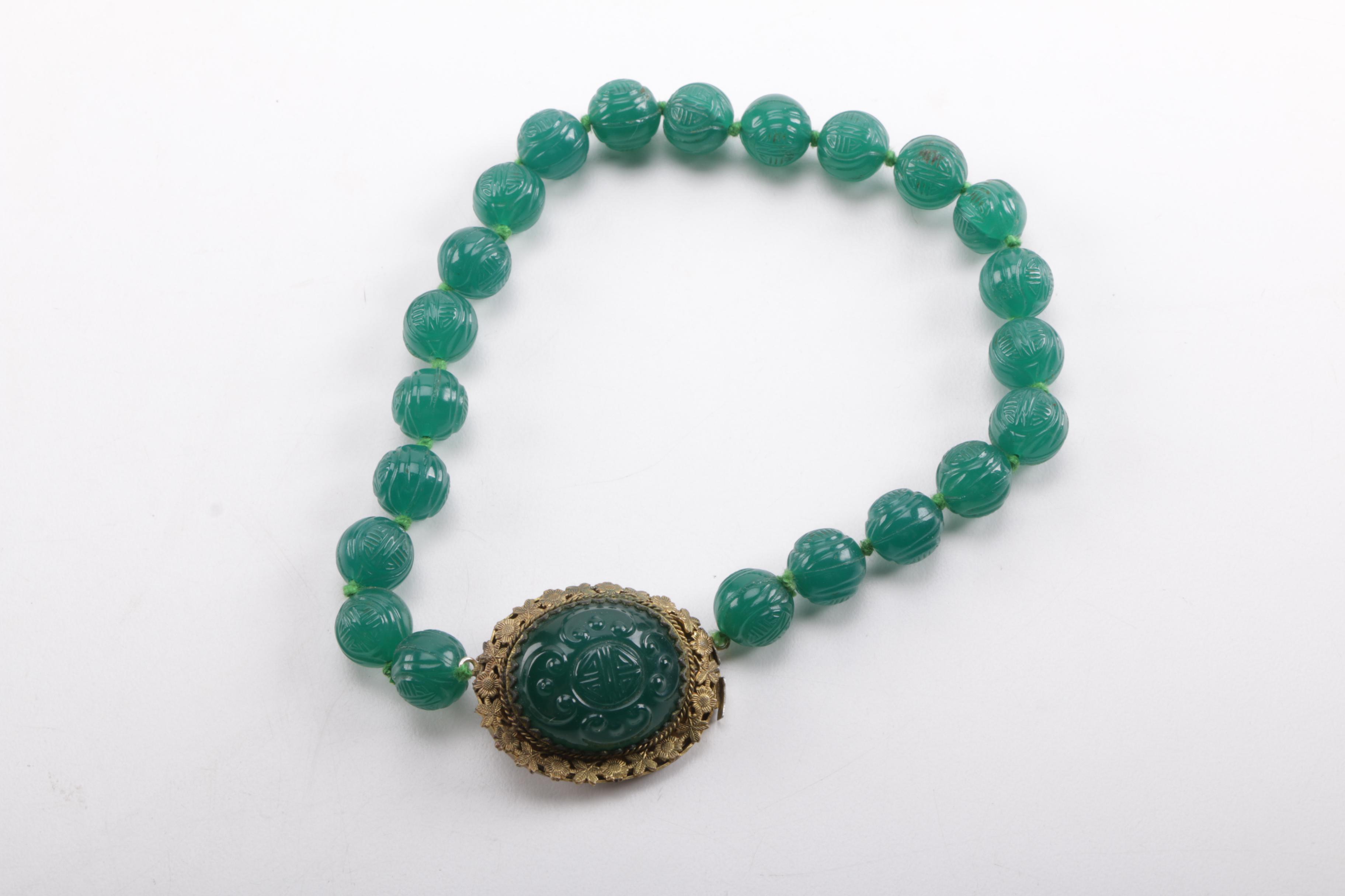 Assortment of Vintage Fashion and Stone Jewelry