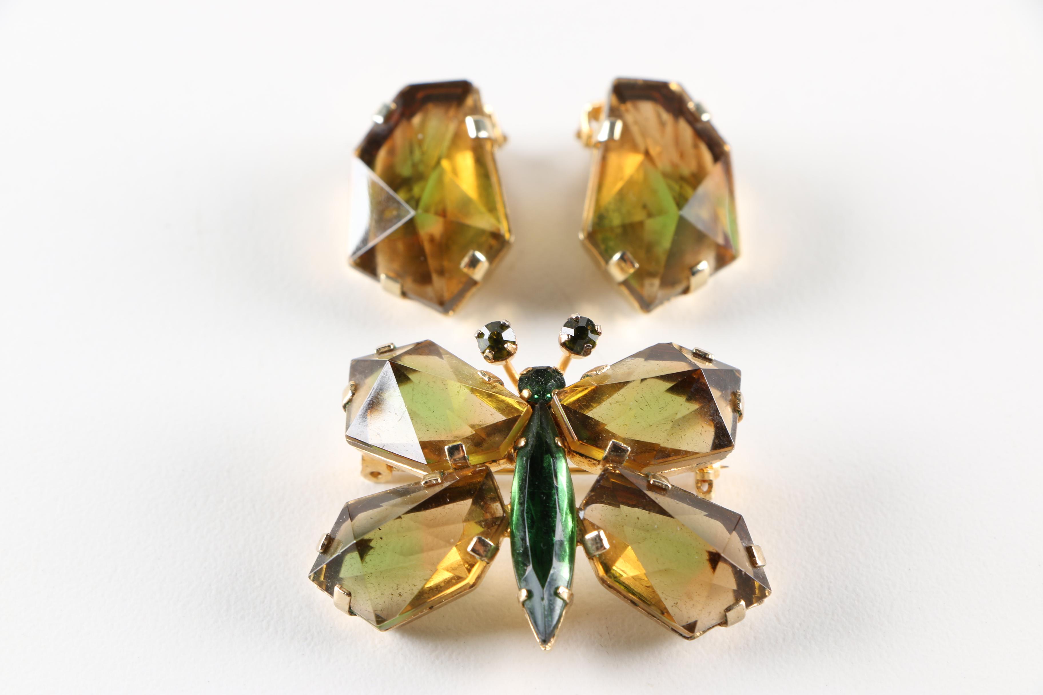 Assortment of Gold-Tone and Wood Costume Jewelry