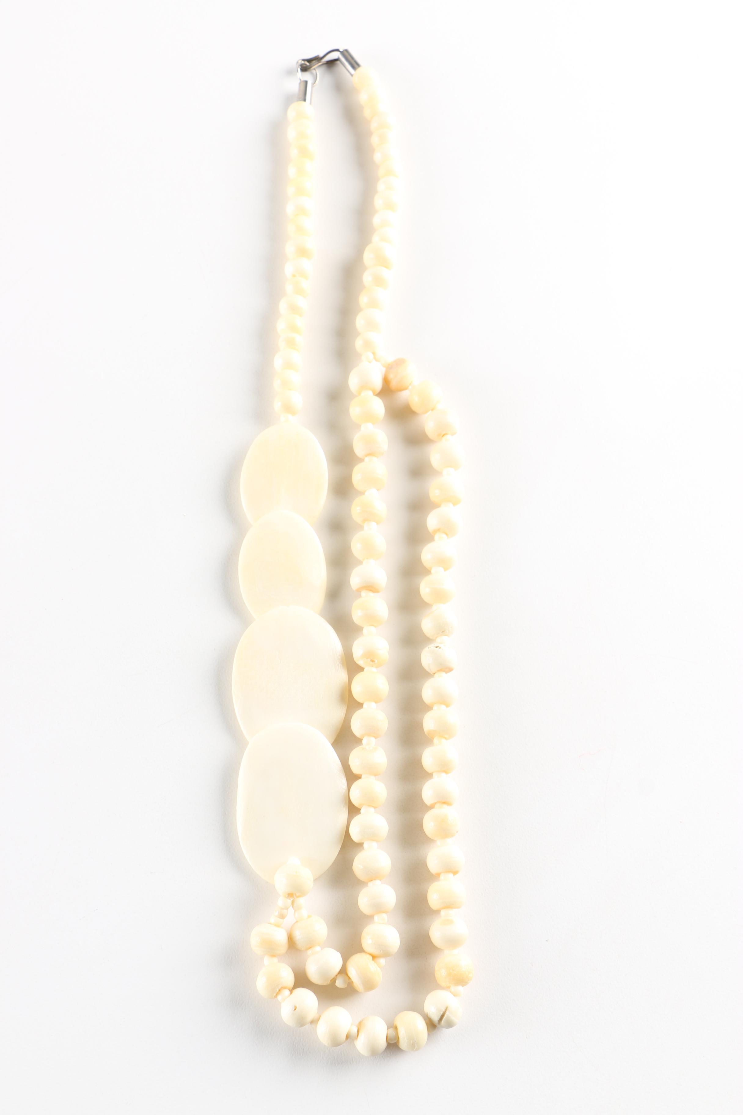 Assortment of Gold-Tone and Wood Costume Jewelry