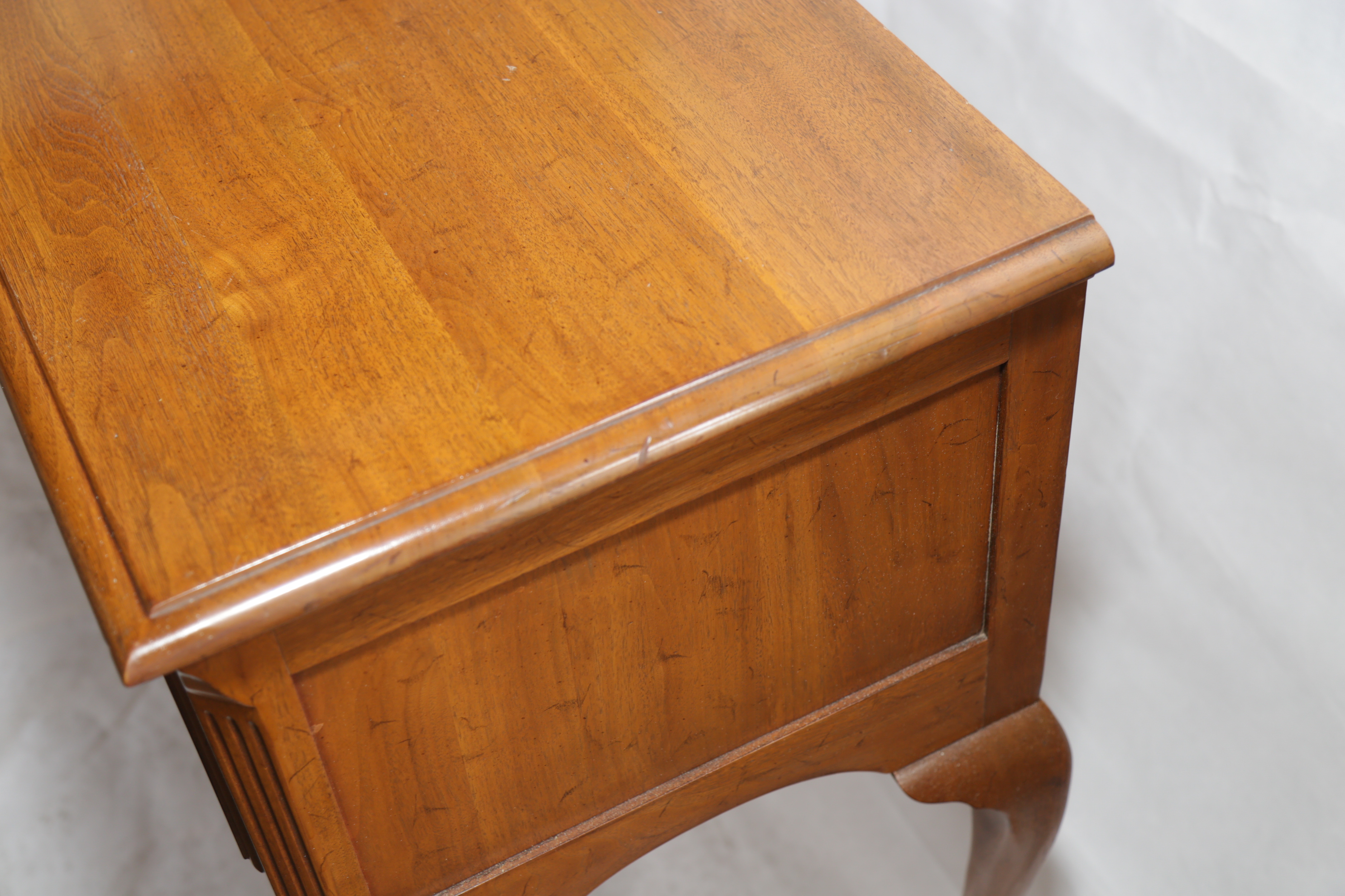 Vintage Queen Anne Style Walnut Sideboard by Davis Cabinet Company