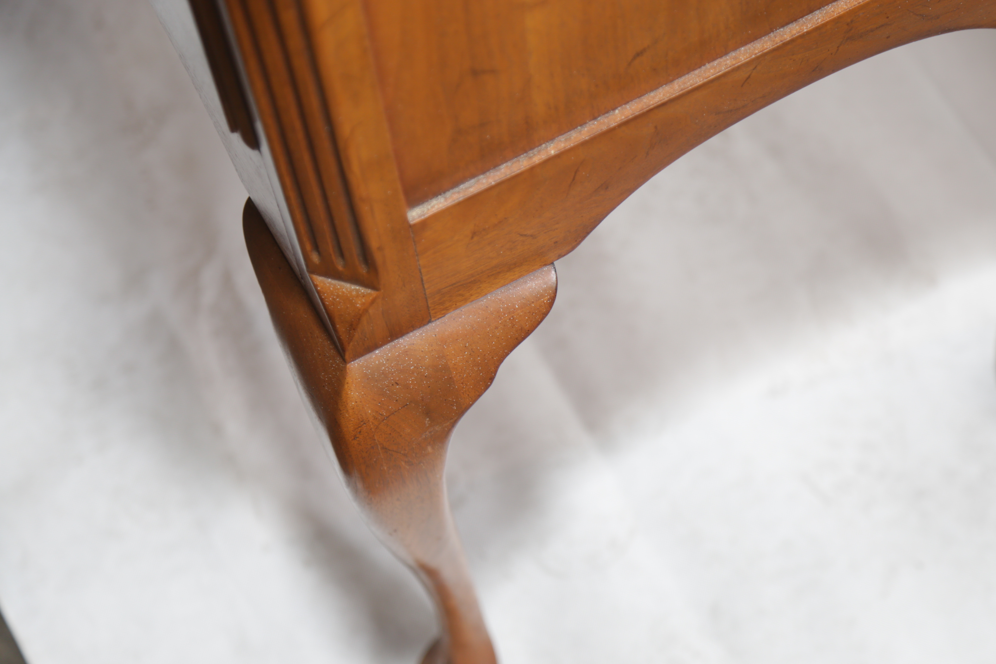 Vintage Queen Anne Style Walnut Sideboard by Davis Cabinet Company