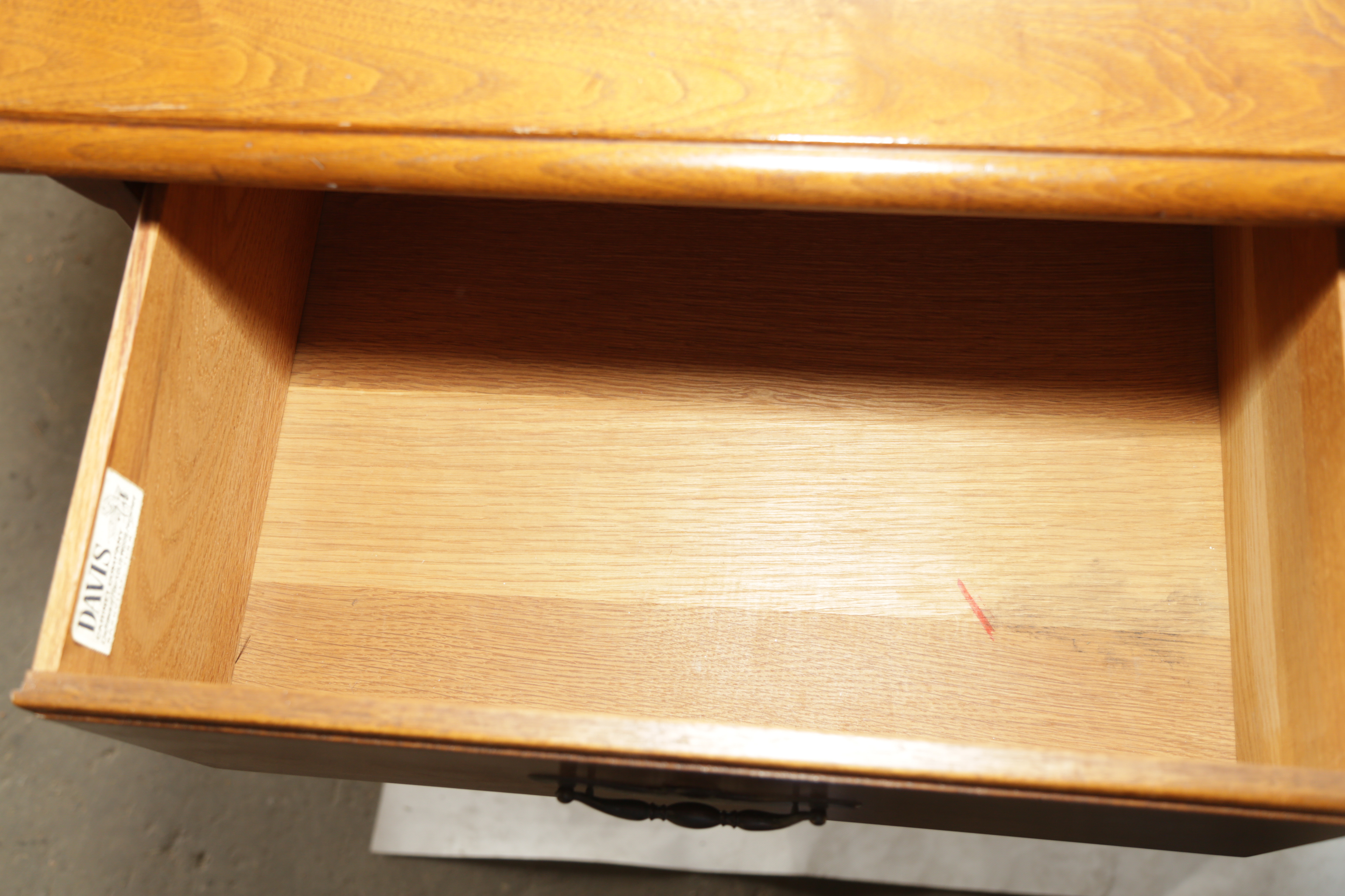 Vintage Queen Anne Style Walnut Sideboard by Davis Cabinet Company