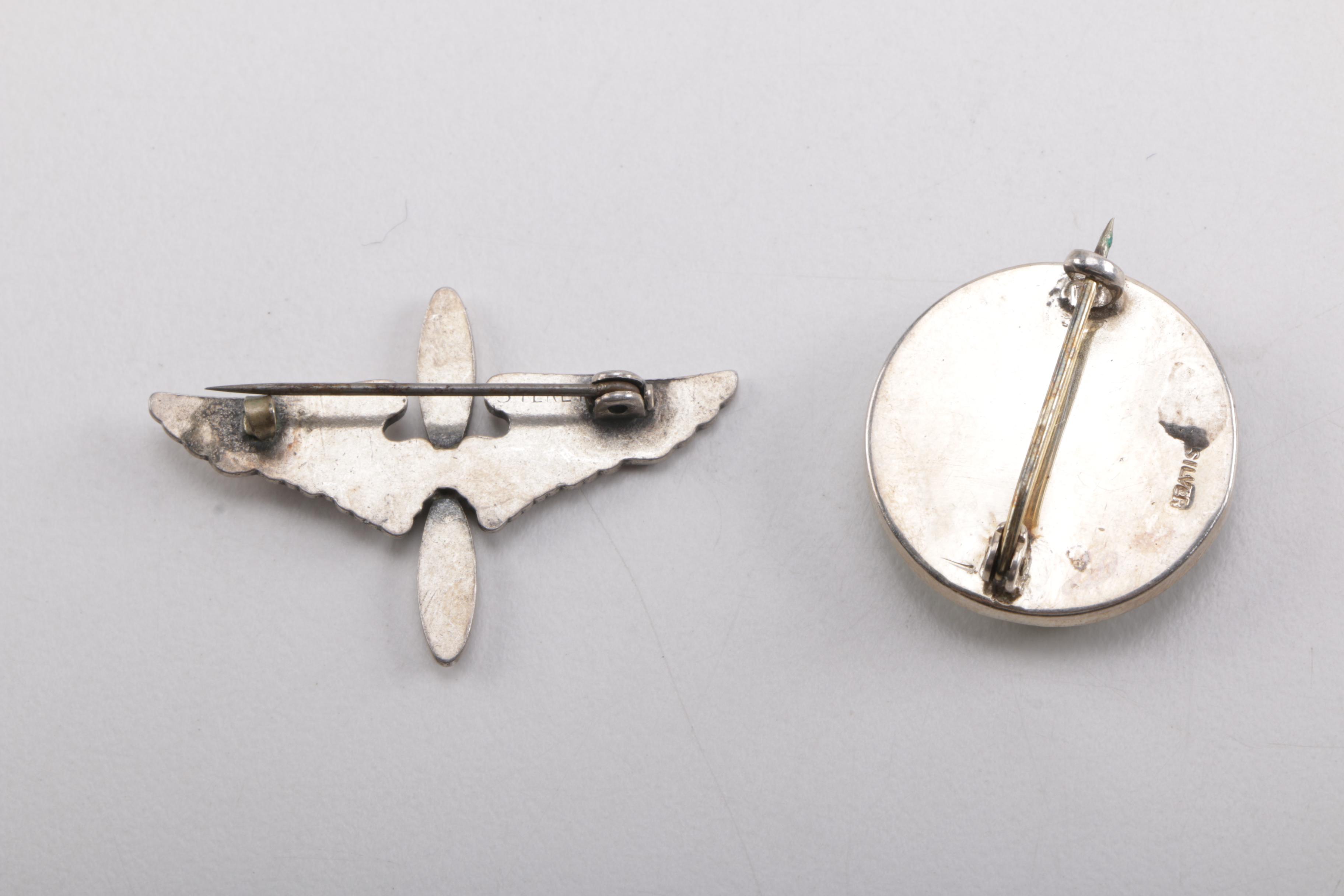 Vintage Sterling Silver and Stone Jewelry Featuring Egyptian Revi