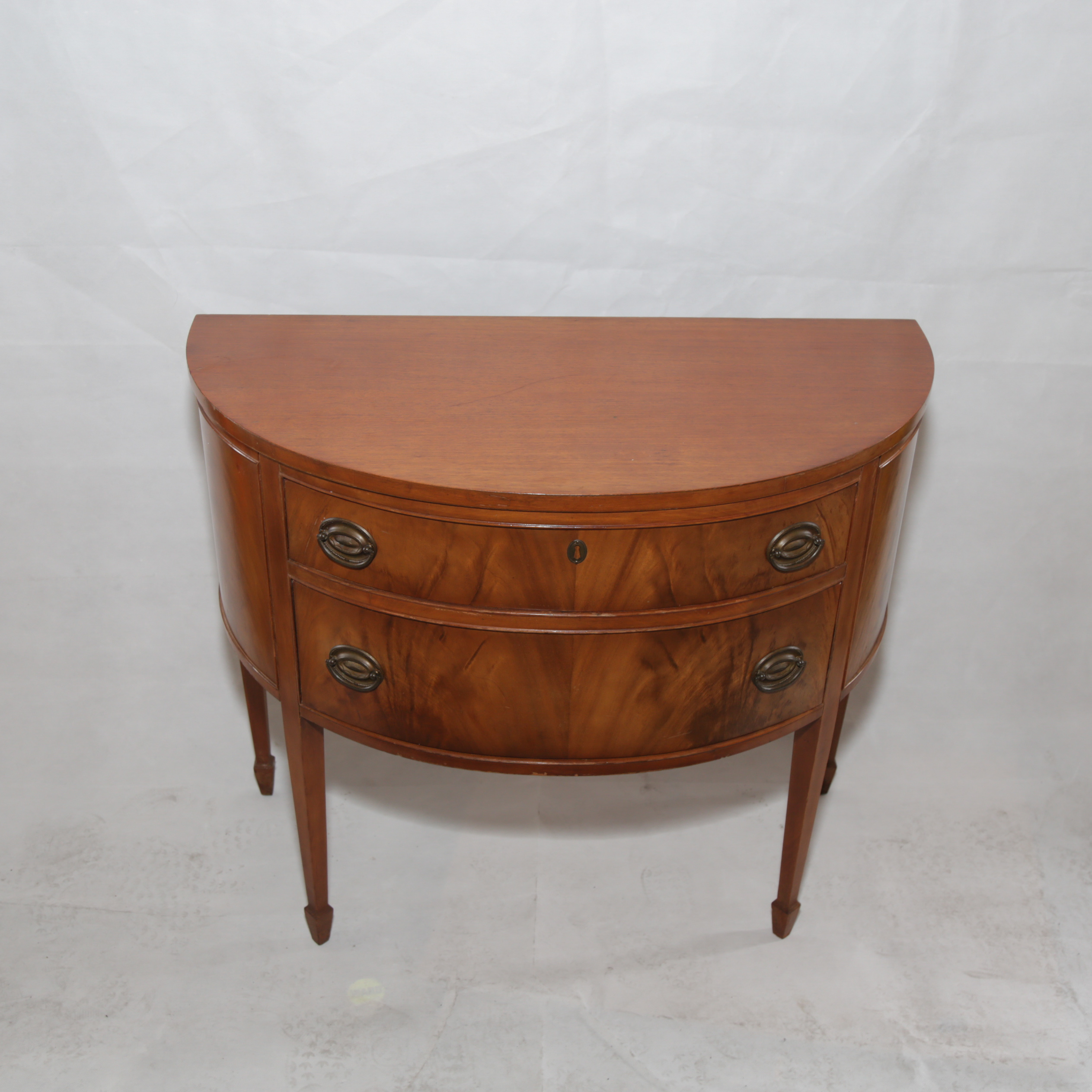 Hepplewhite Style Demilune Table by Finch Fine Furniture