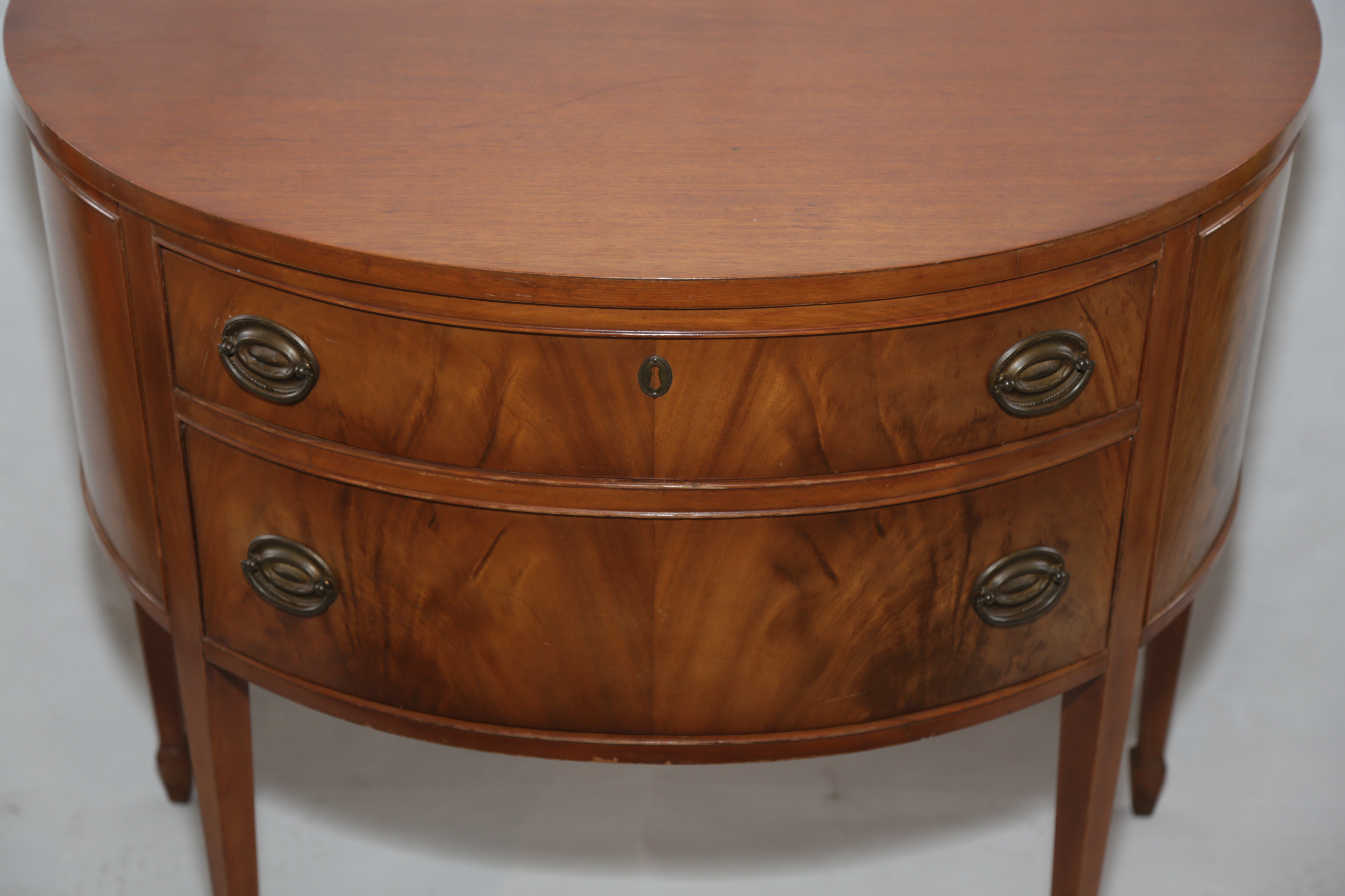 Hepplewhite Style Demilune Table by Finch Fine Furniture